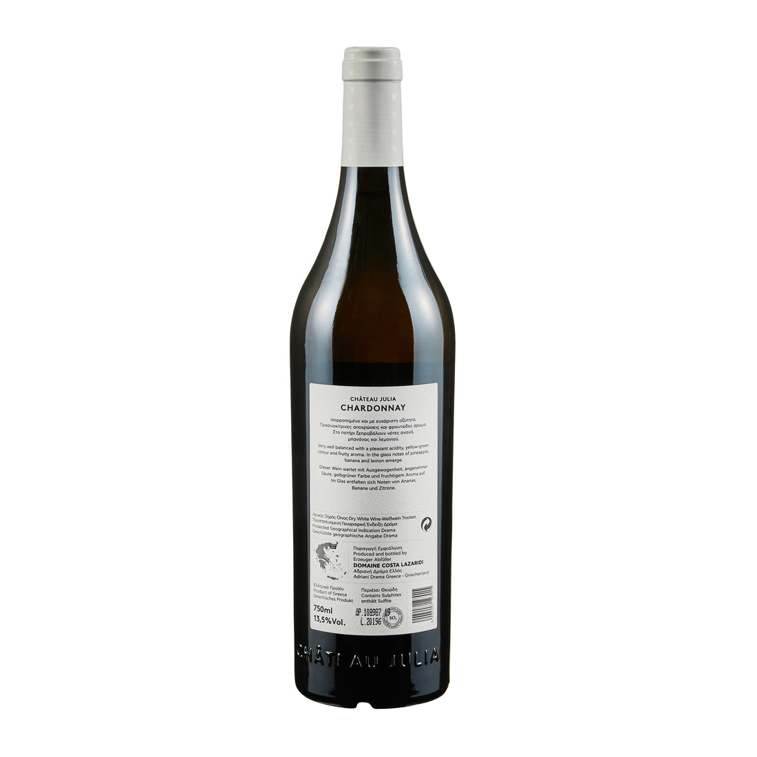 Chateau Julia Chardonnay Costa Lazaridi Weißwein trocken 0,75 l