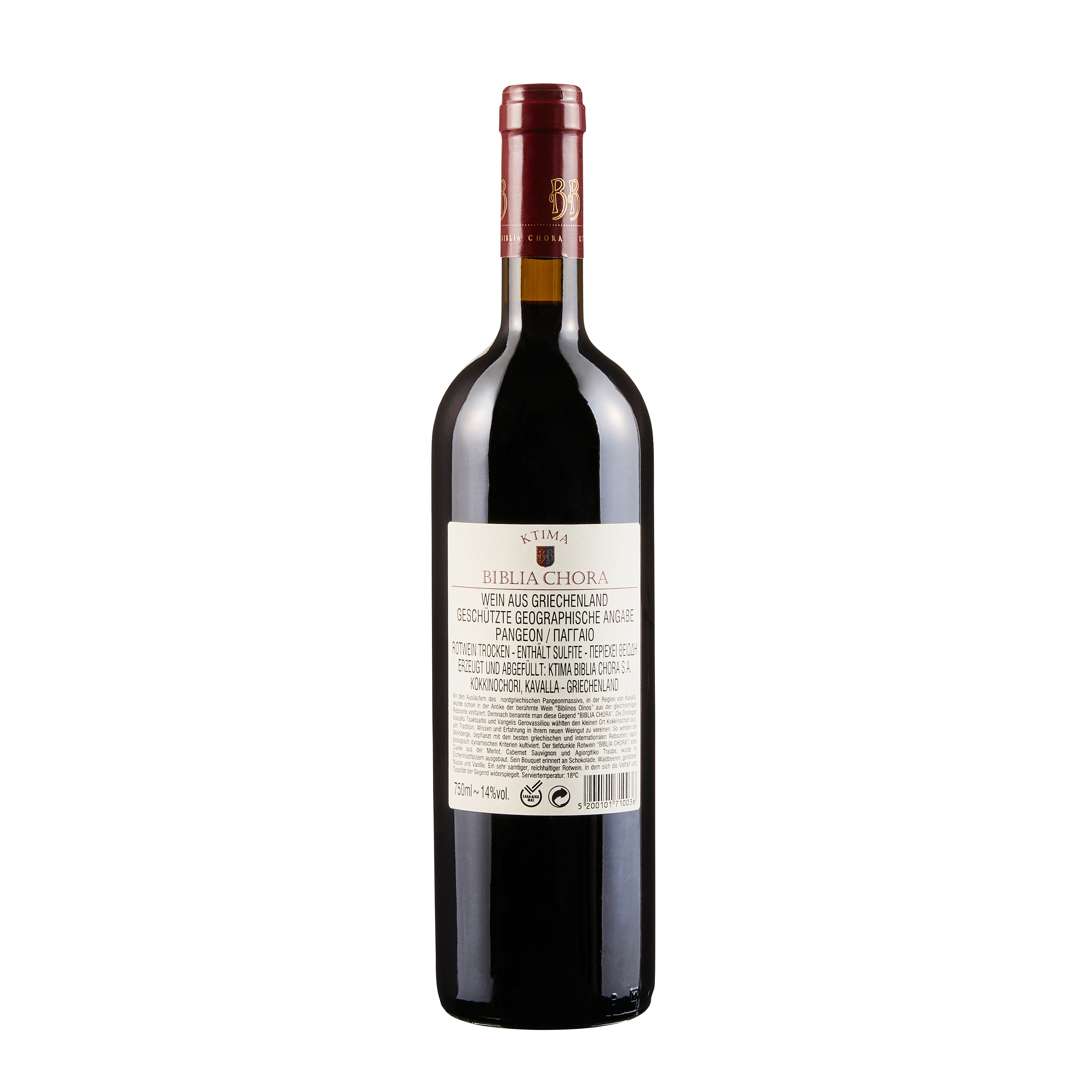 Biblia Chora Pangeon Rotwein trocken 14% Vol. 0,75 l