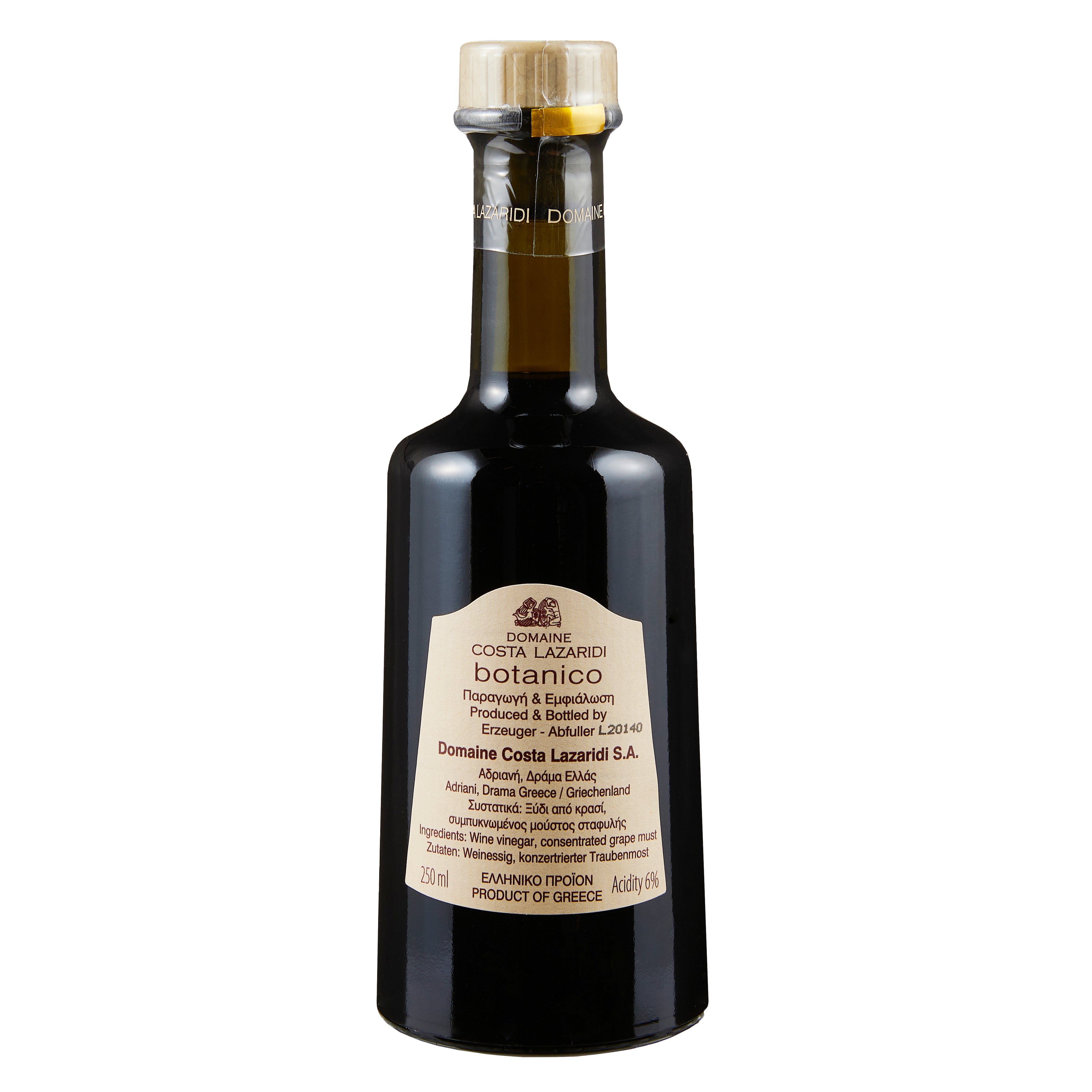 Balsamico Essig Botanico Red Seal Costa Lazaridi 250 ml