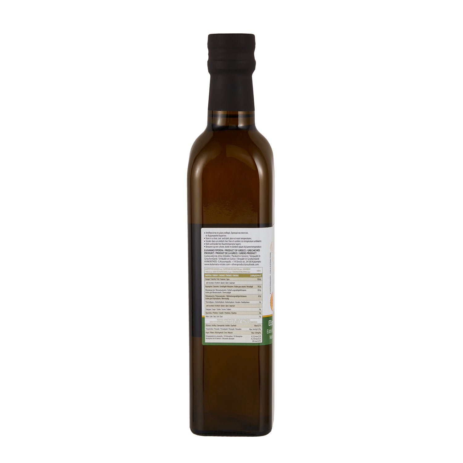 Olivenöl Extra Nativ P.D.O. Kalamata Gr Estate 0,5 l