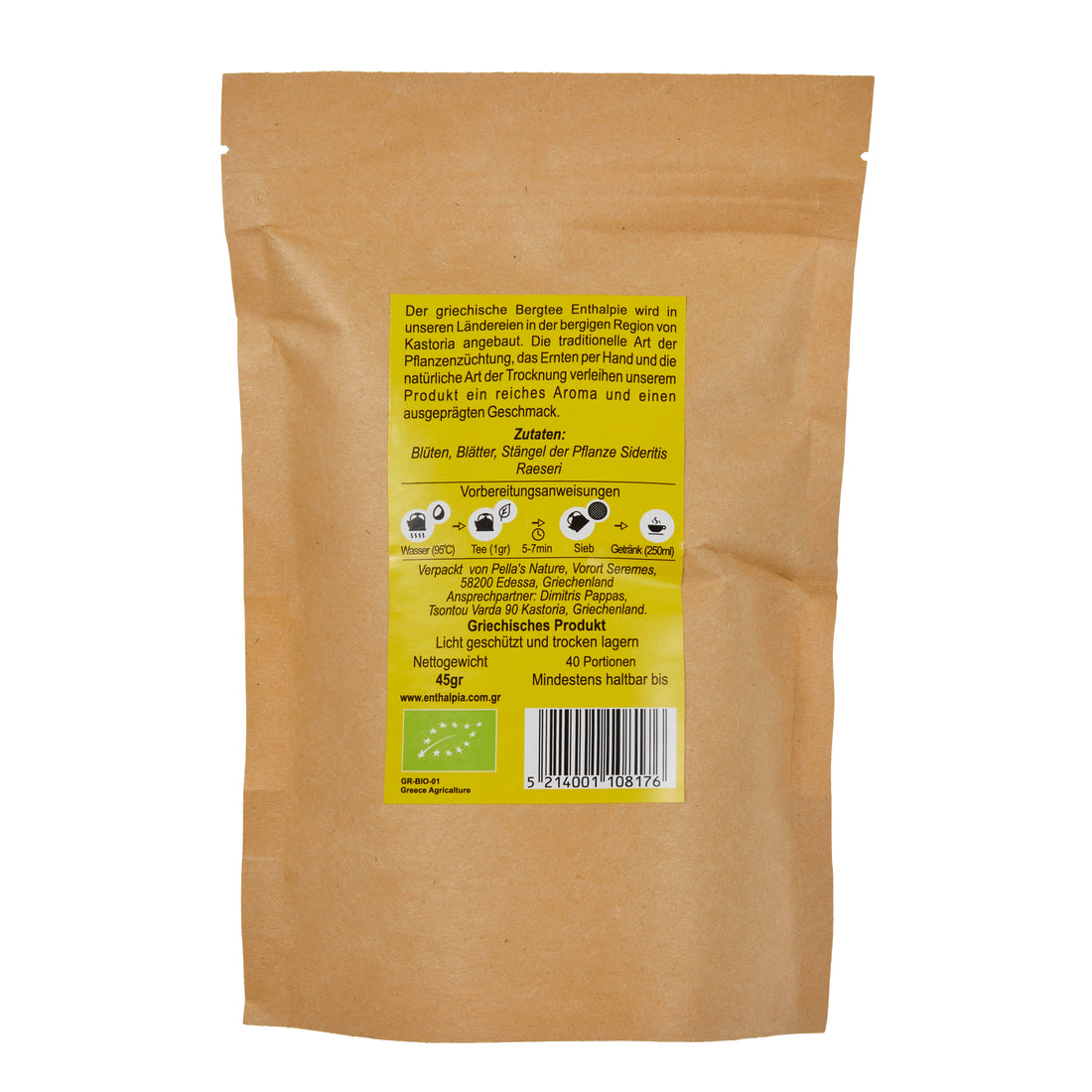 Griechischer Bergtee BIO Enthalpia 35 g