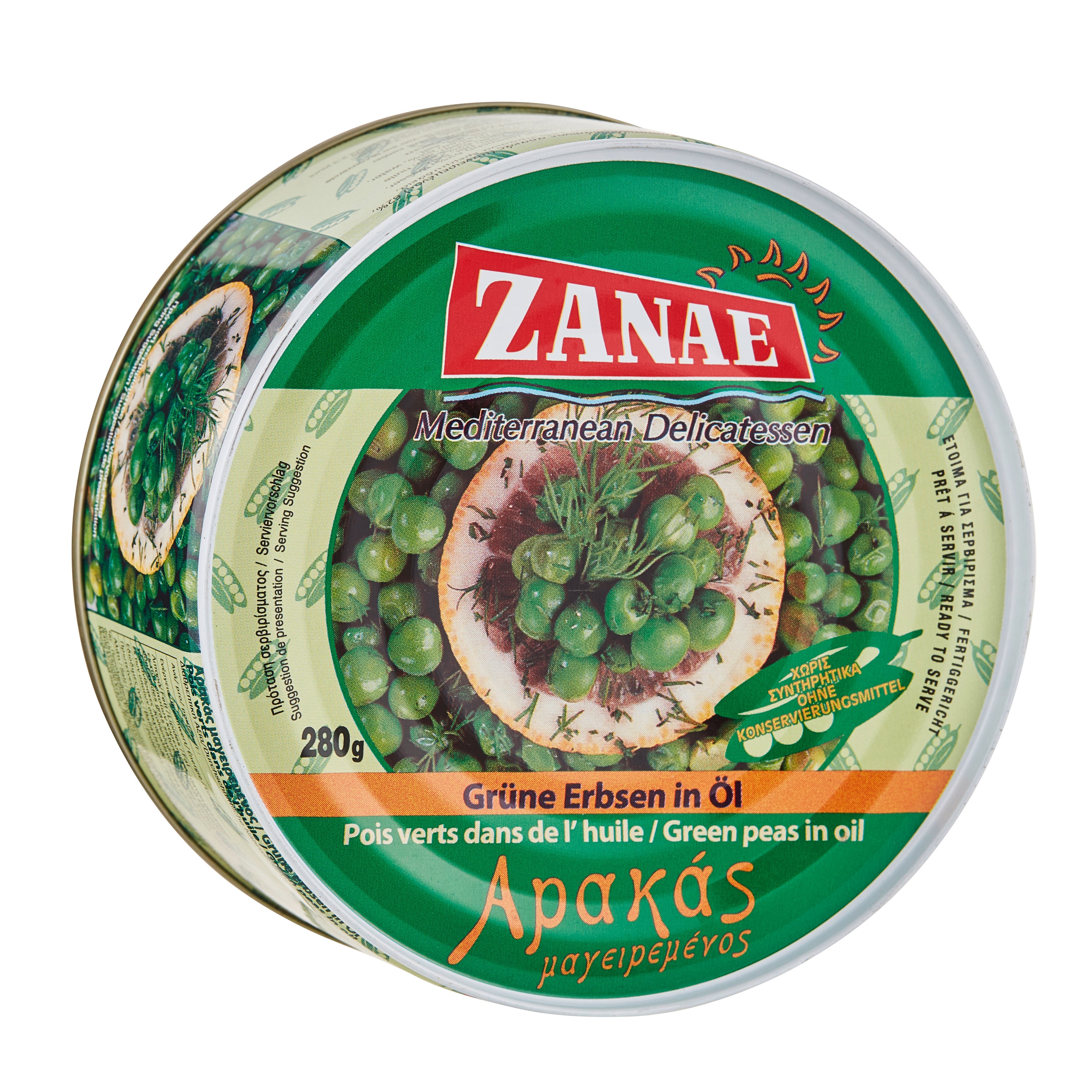Grüne Erbsen in Öl Arakas Zanae 280 g