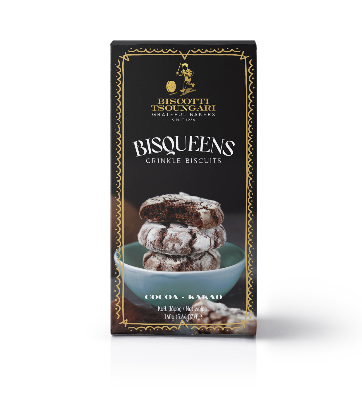 180 g Bisqueens Crinkle Kakao Kekse Biscotti