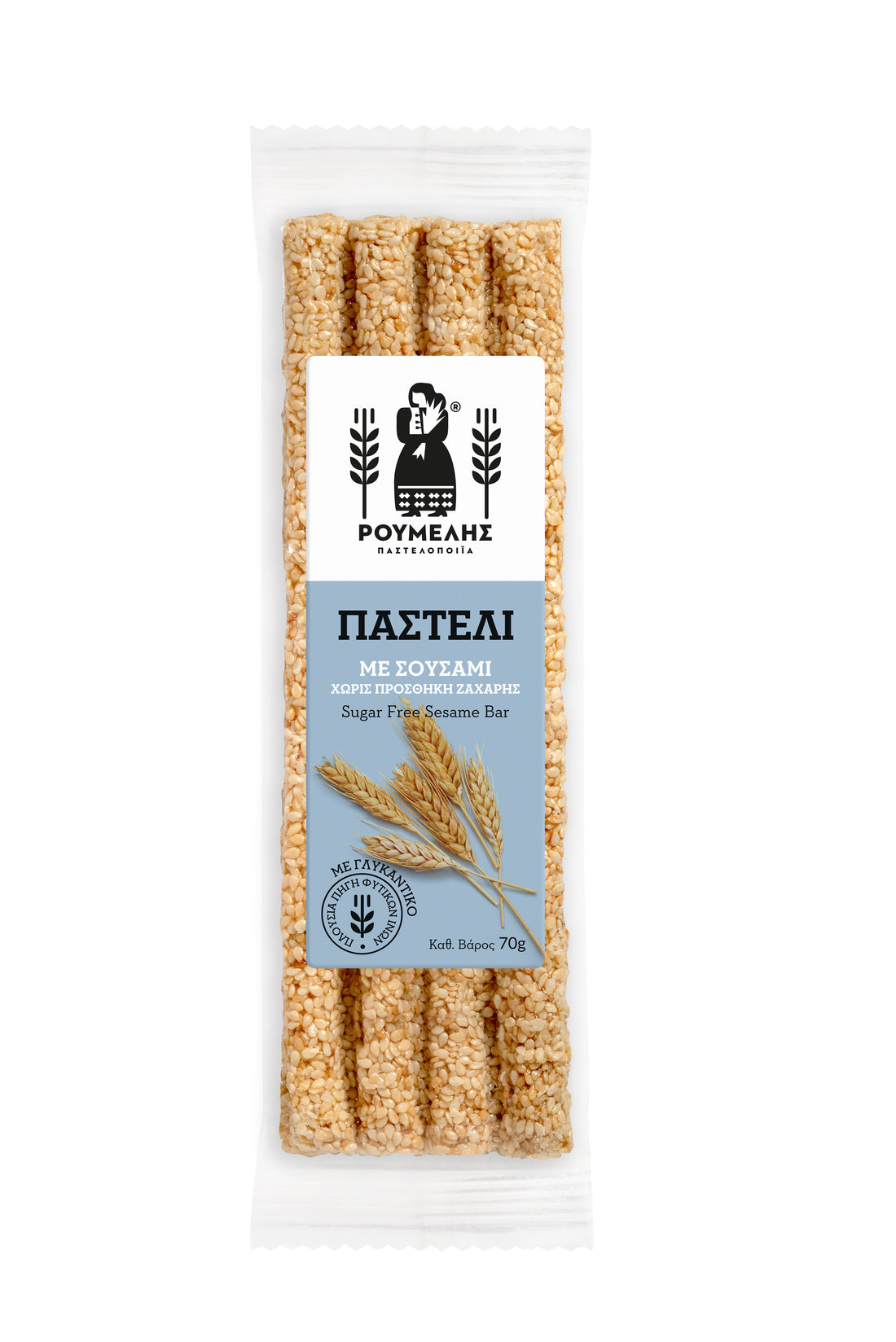 Sesam Riegel Pasteli Zero No Sugar Roumelis 70 g