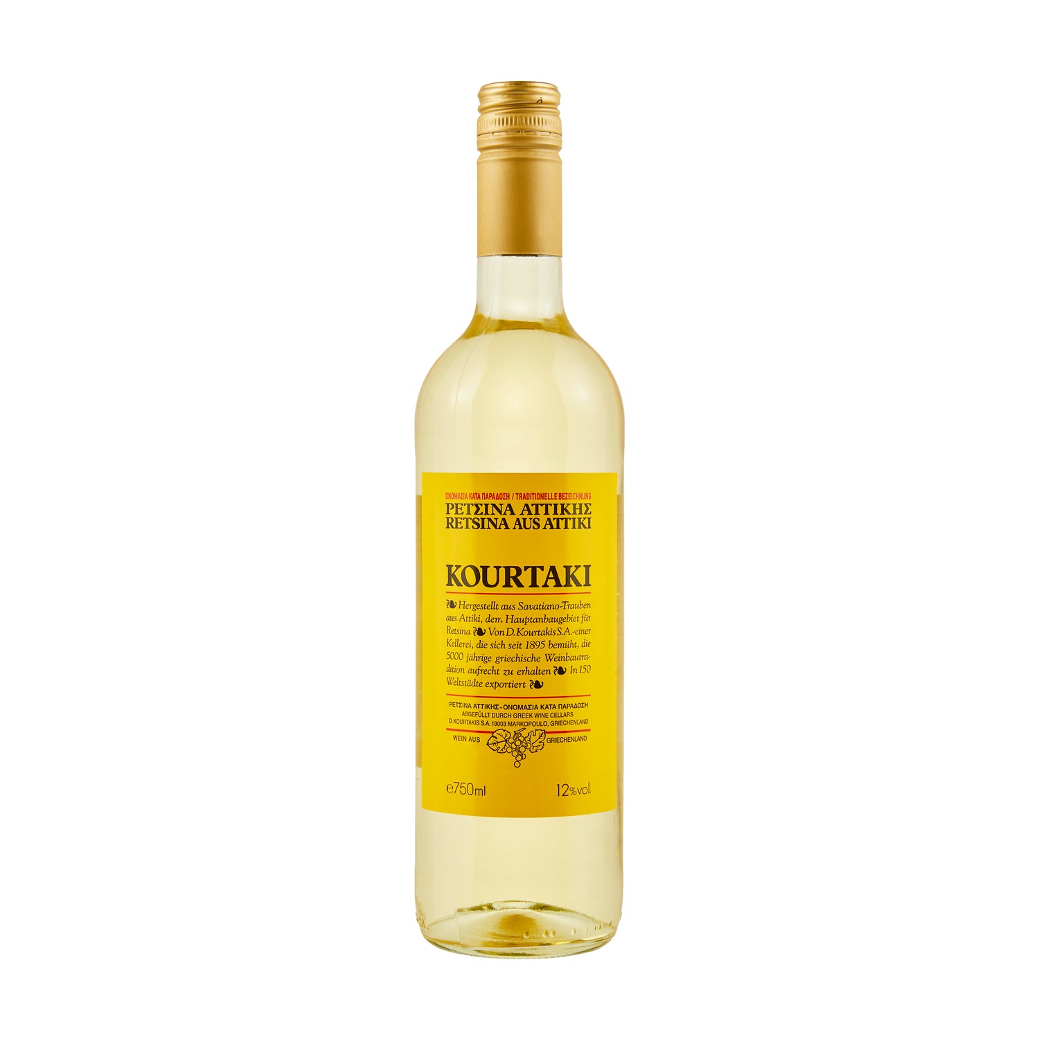 Retsina aus Attiki Kourtaki 0,75 l