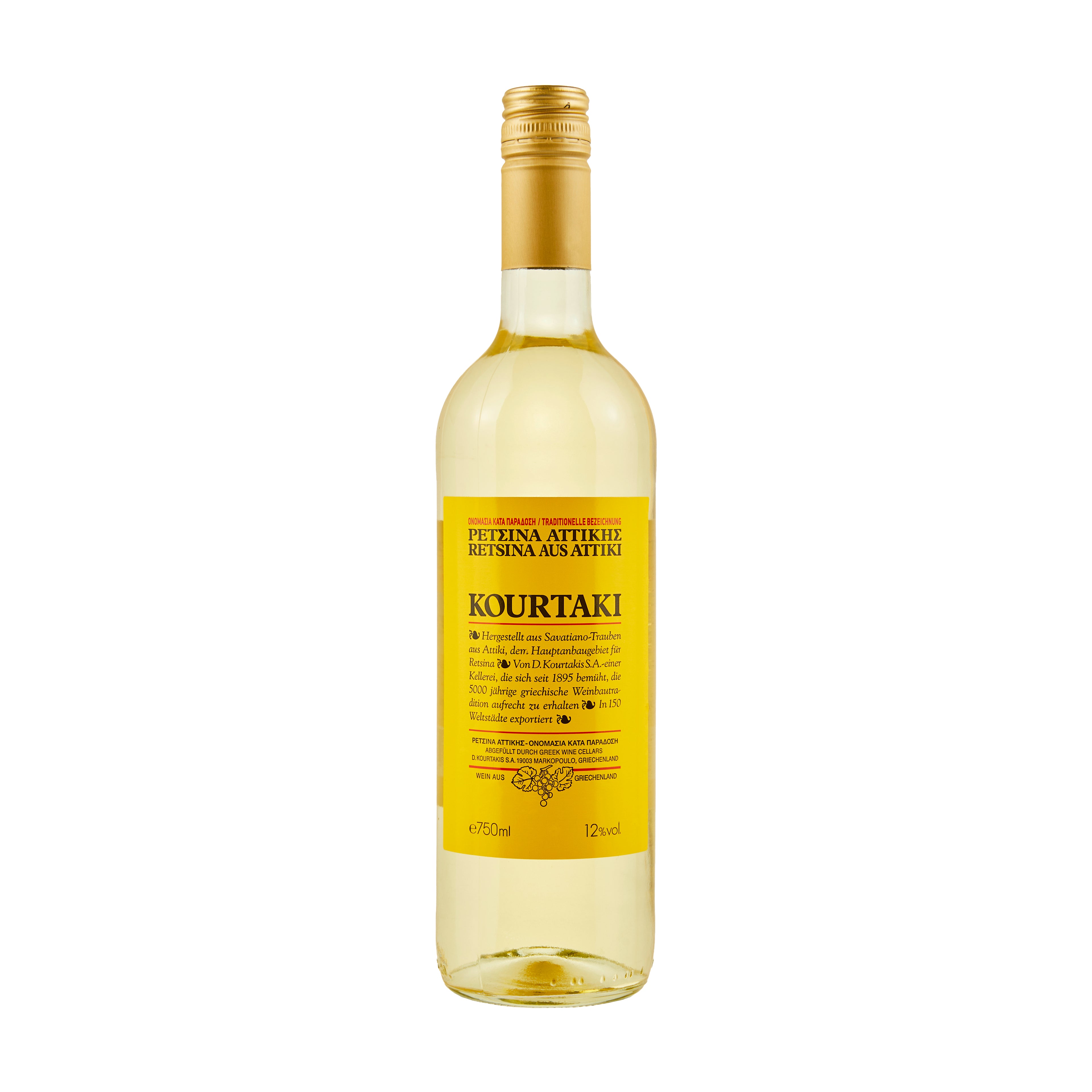 Retsina aus Attiki Kourtaki 0,75 l
