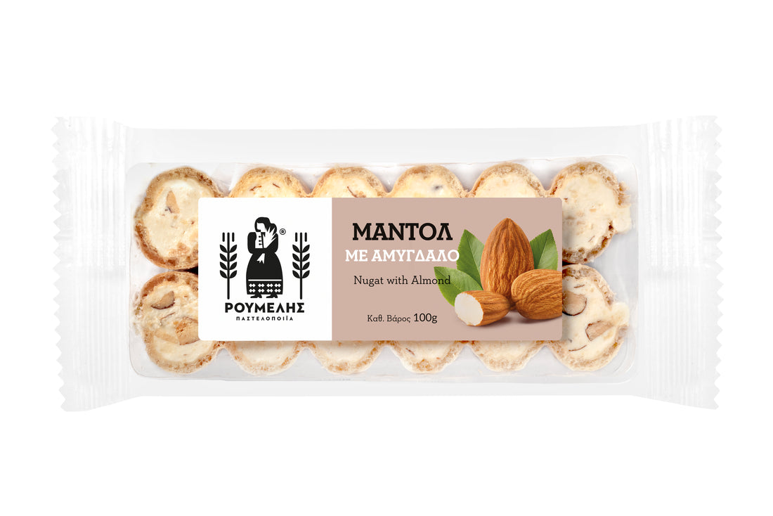 Nougat Riegel mit Mandel Mantolato Roumelis 130 g