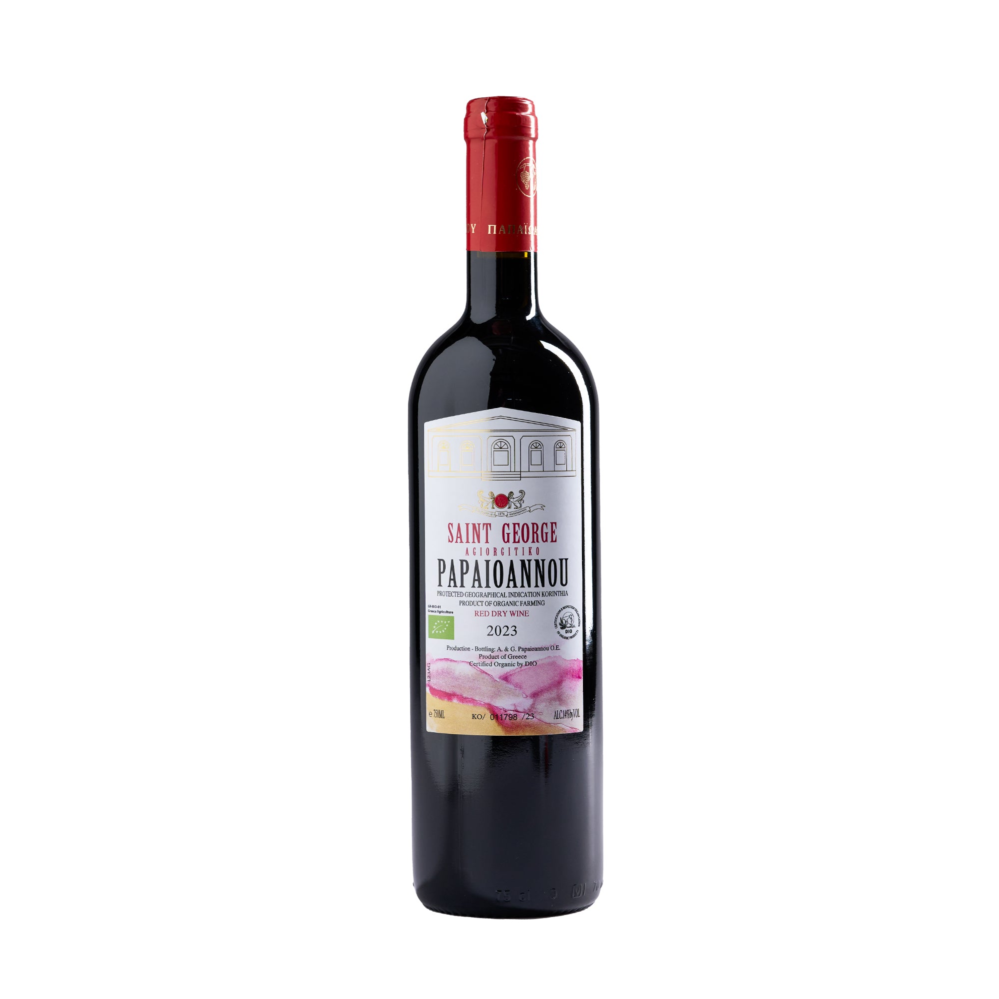 BIO 0,75 l Agiorgitiko Saint George Papaioannou Rotwein trocken