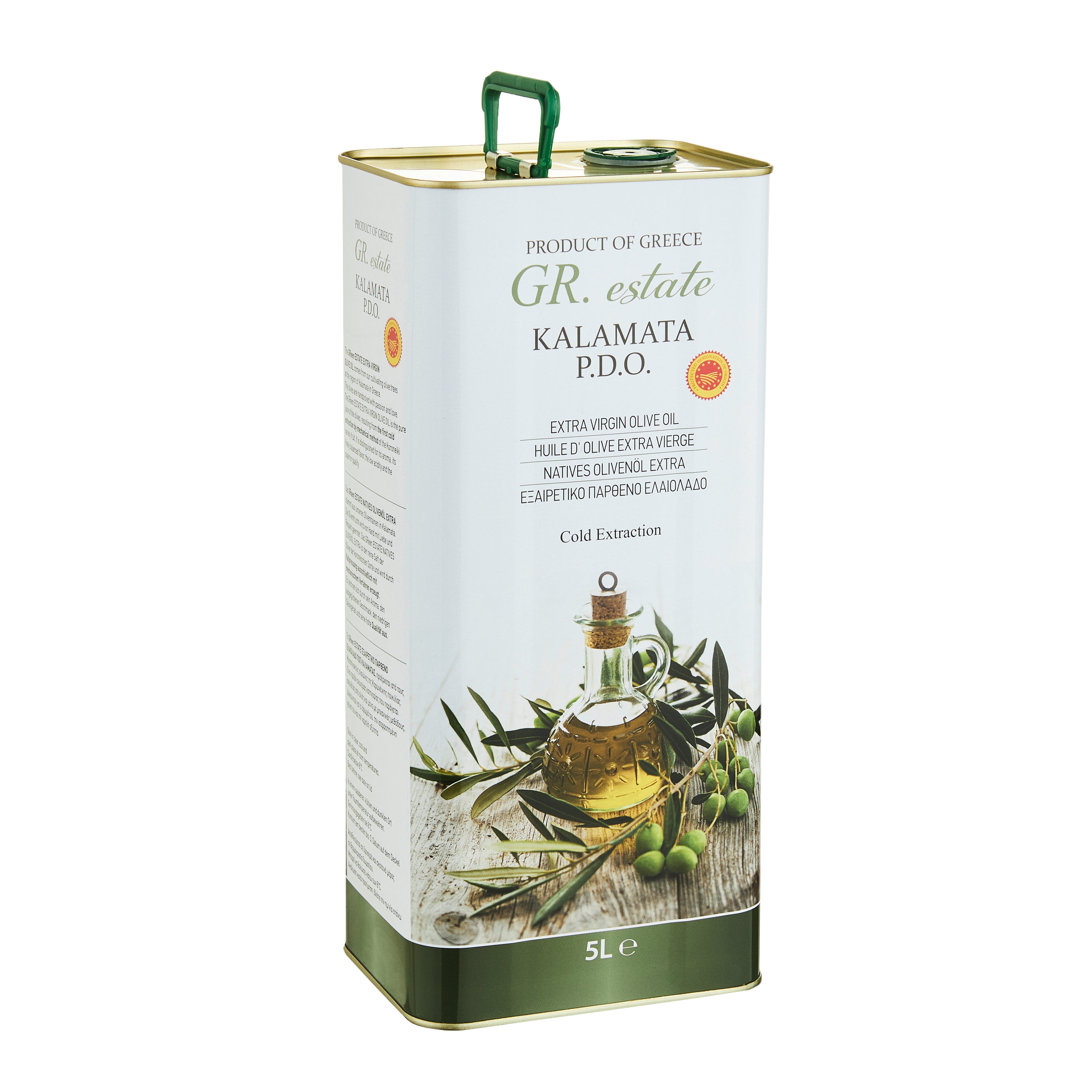 Olivenöl P.D.O. Kalamata Extra Nativ GR Estate 5 l