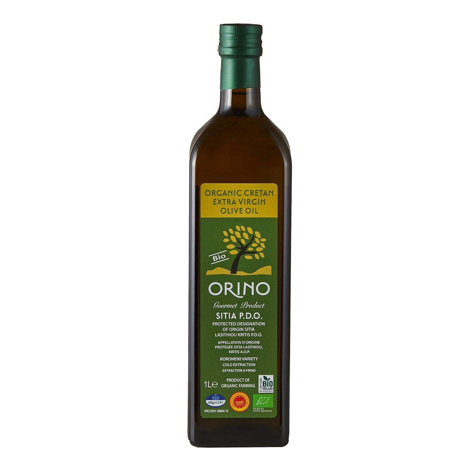 Olivenöl Orino BIO Extra Nativ P.D.O. Sitia Proistakis 1 l