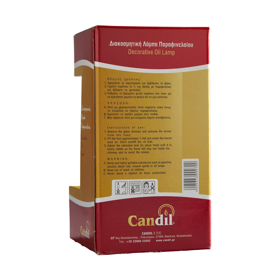 Lambes Parafinis (Flamme Lampe) Candil