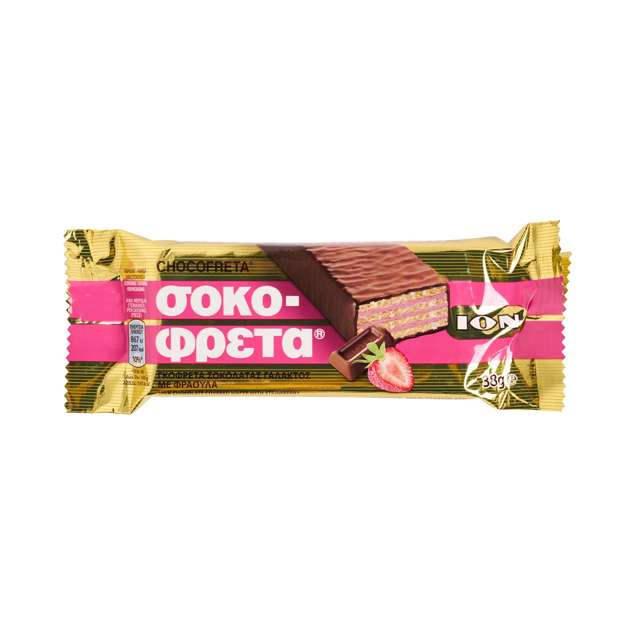 ION Erbeer Schokofreta 38 g