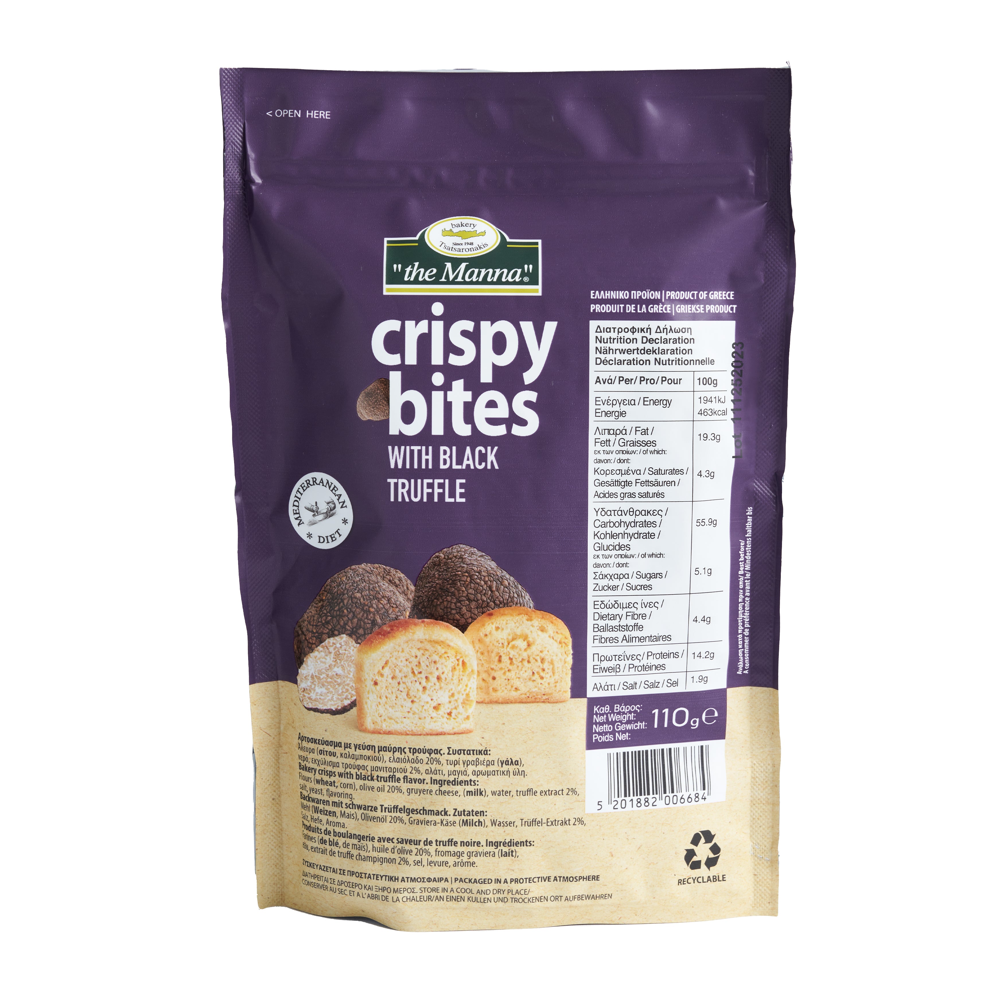 ToManna Zwieback mit schwarze Trüffel 110g