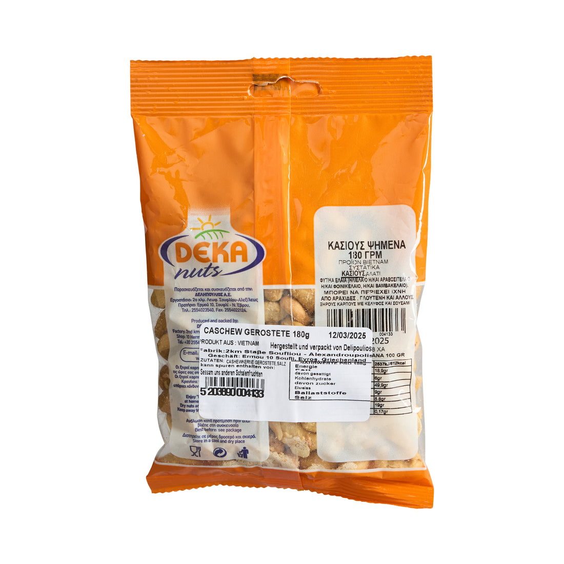 Deka Nuts Cashewkerne 180 g