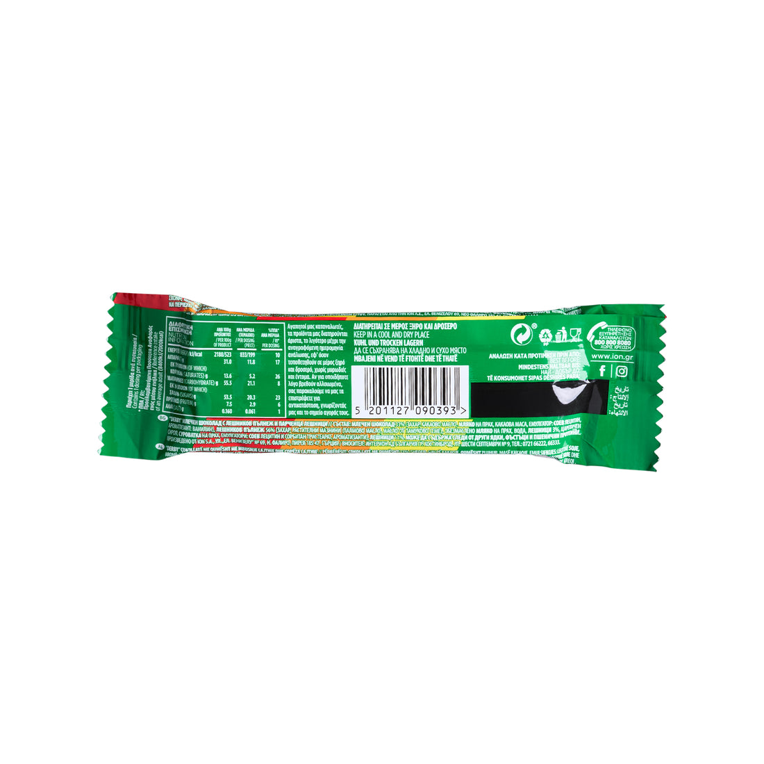 ION Derby Schokoriegel Haselnuss 38 g