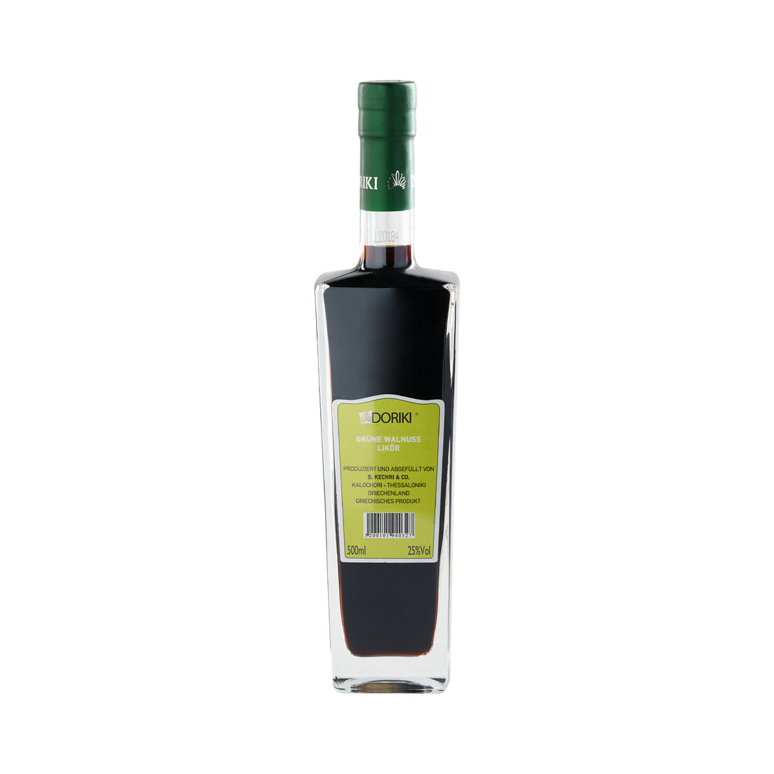 Grüner Wallnusslikör Doriki Kechri 0,5 l