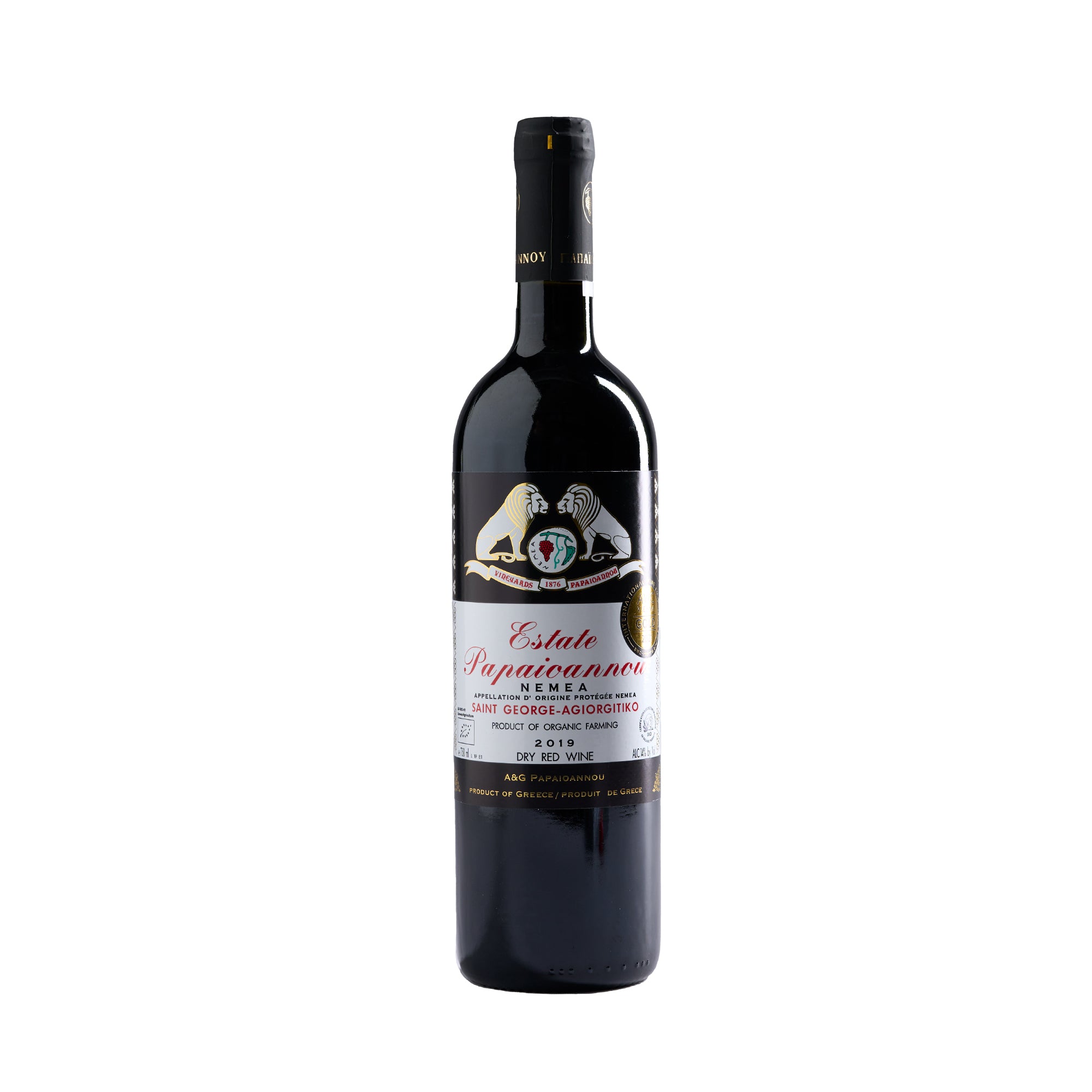 BIO Agiorgitiko Nemea Papaioannou Rotwein trocken 0,75 l