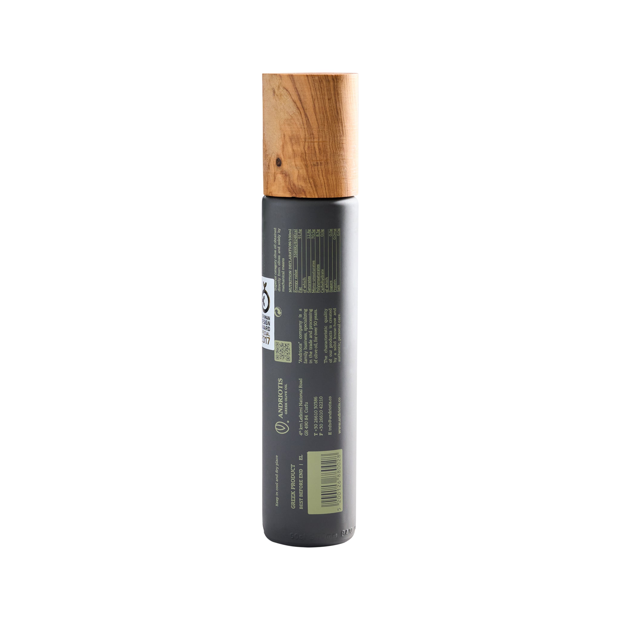 Kopos Ölivenöl mit Holzverschluss Extra Nativ Andriotis 0,5 l