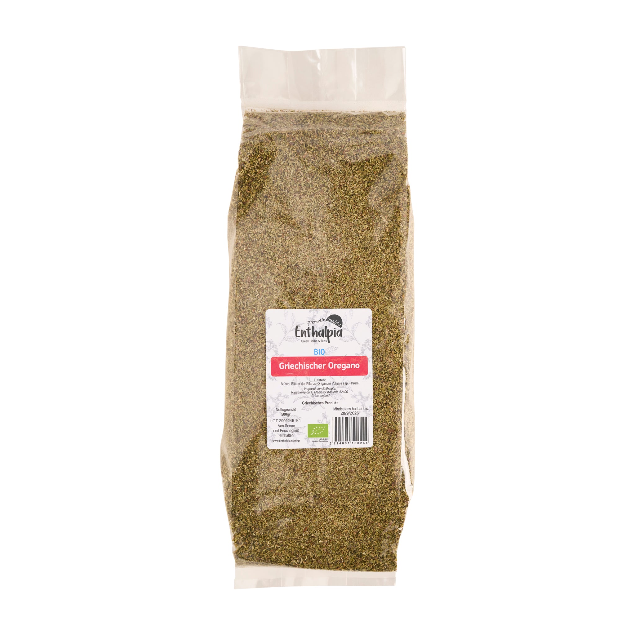Enthalpia Griechischer BIO Oregano 500 g