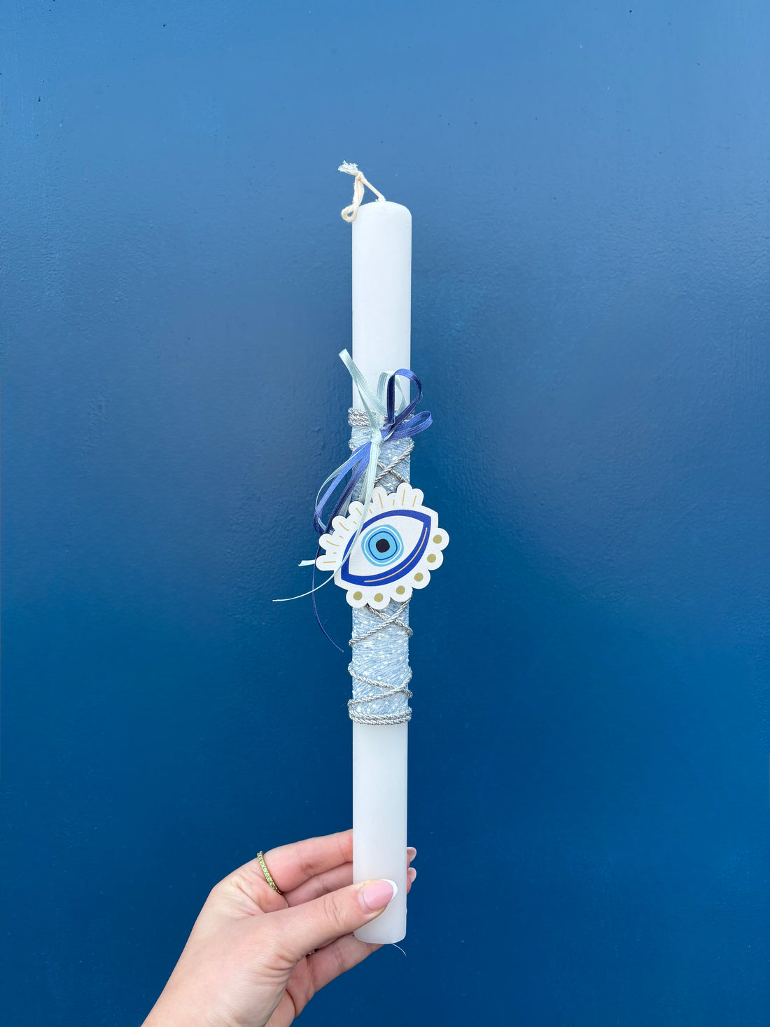 Osterkerze Mataki (Silber)