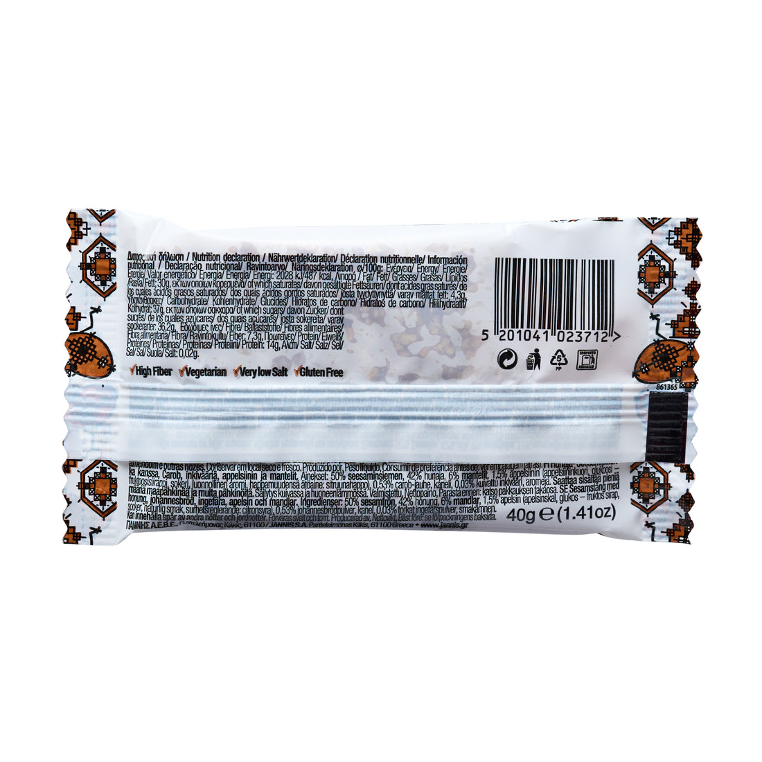 Pasteli Sesam Honig Johannesbrot Jannis 40 g