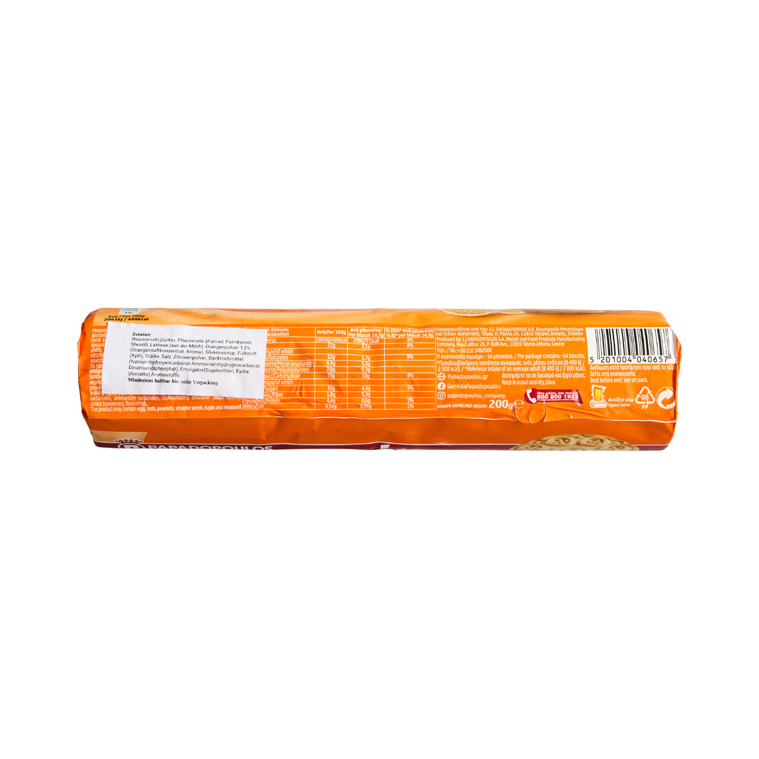 200 g Gemista Gef Orangenkekse Roll No 23 Papadopoulou