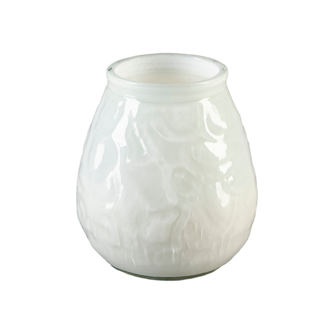 Windlicht weiß- Kerze im Glas Low Boy