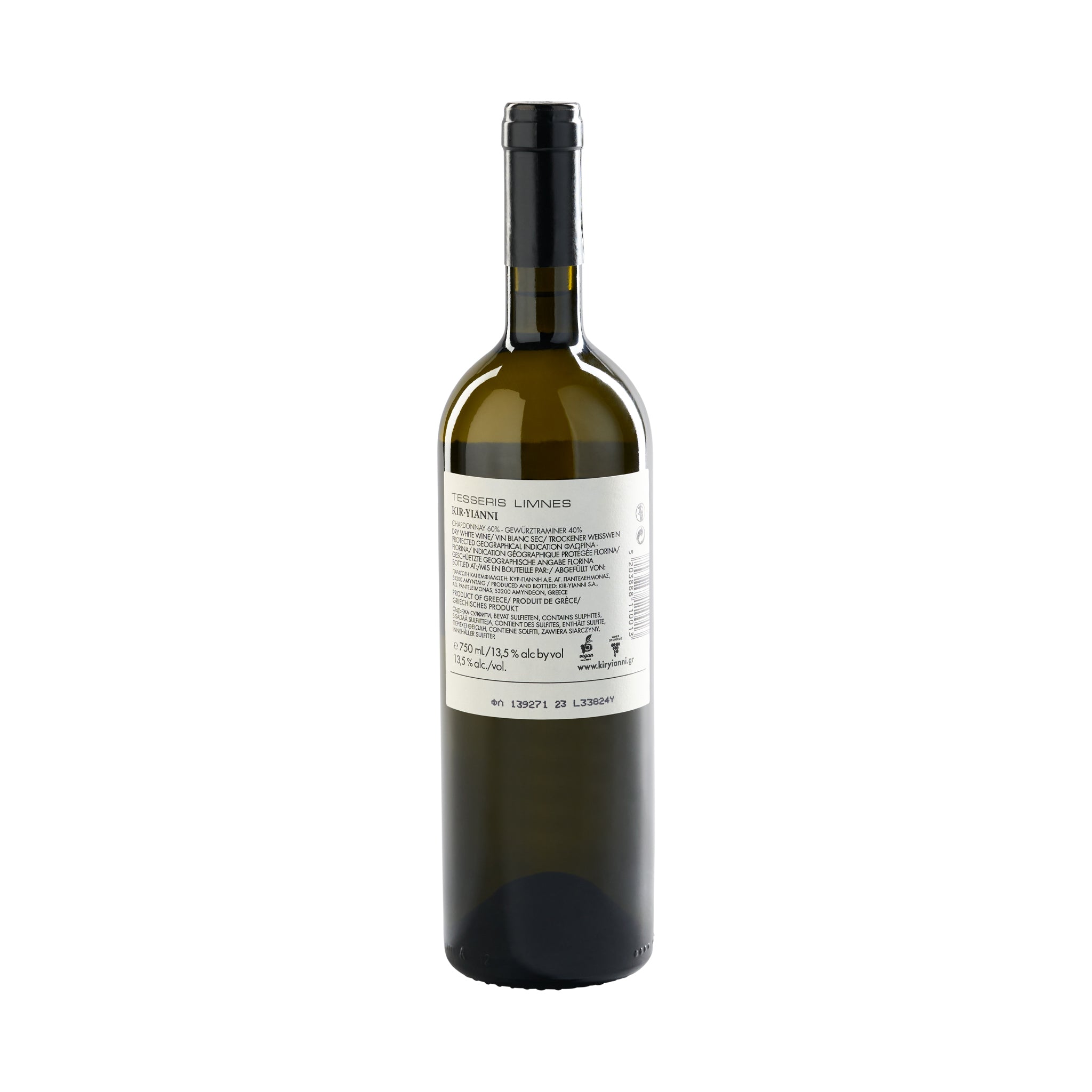 Kir Yianni Weißwein Tesseris Limnes Chardonnay/Gewürztraminer 0,75 l