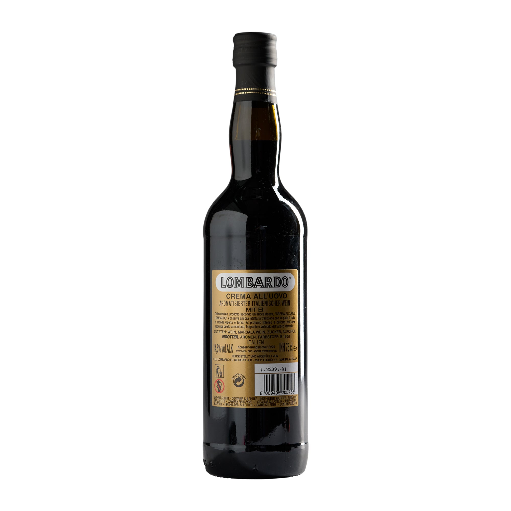 0,75 l Marsala Lombardo Crema All´uovo rot