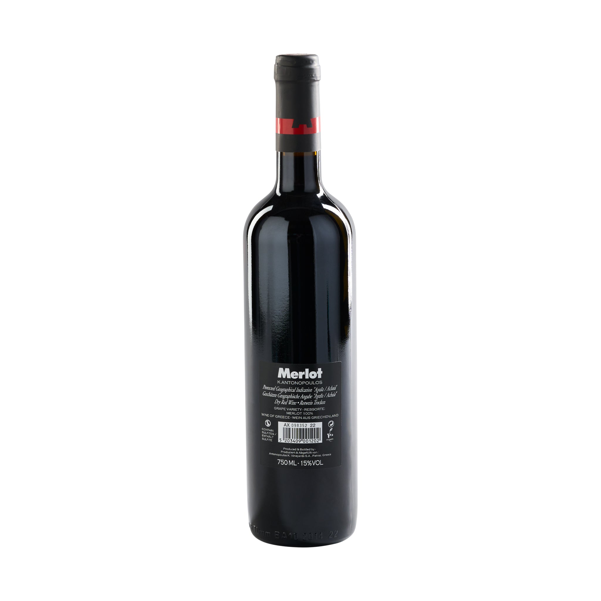 Antonopoulos Merlot Rotwein 0,75 l