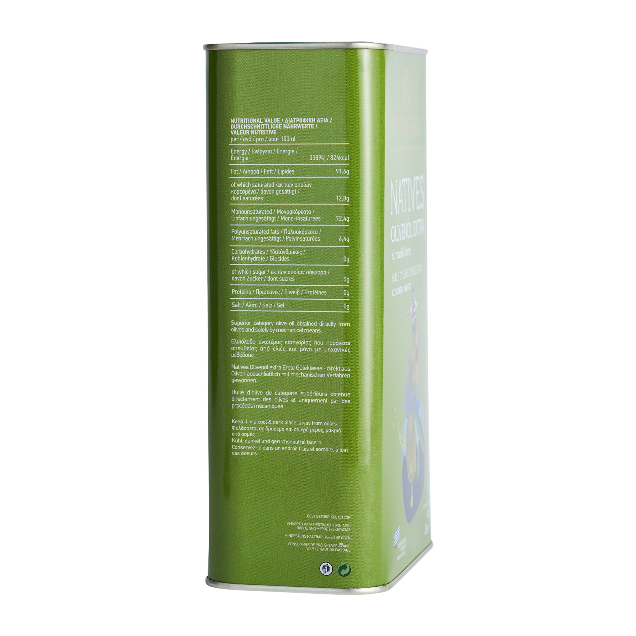 Olivenöl Extra Nativ Nostalgaia 5,0 l