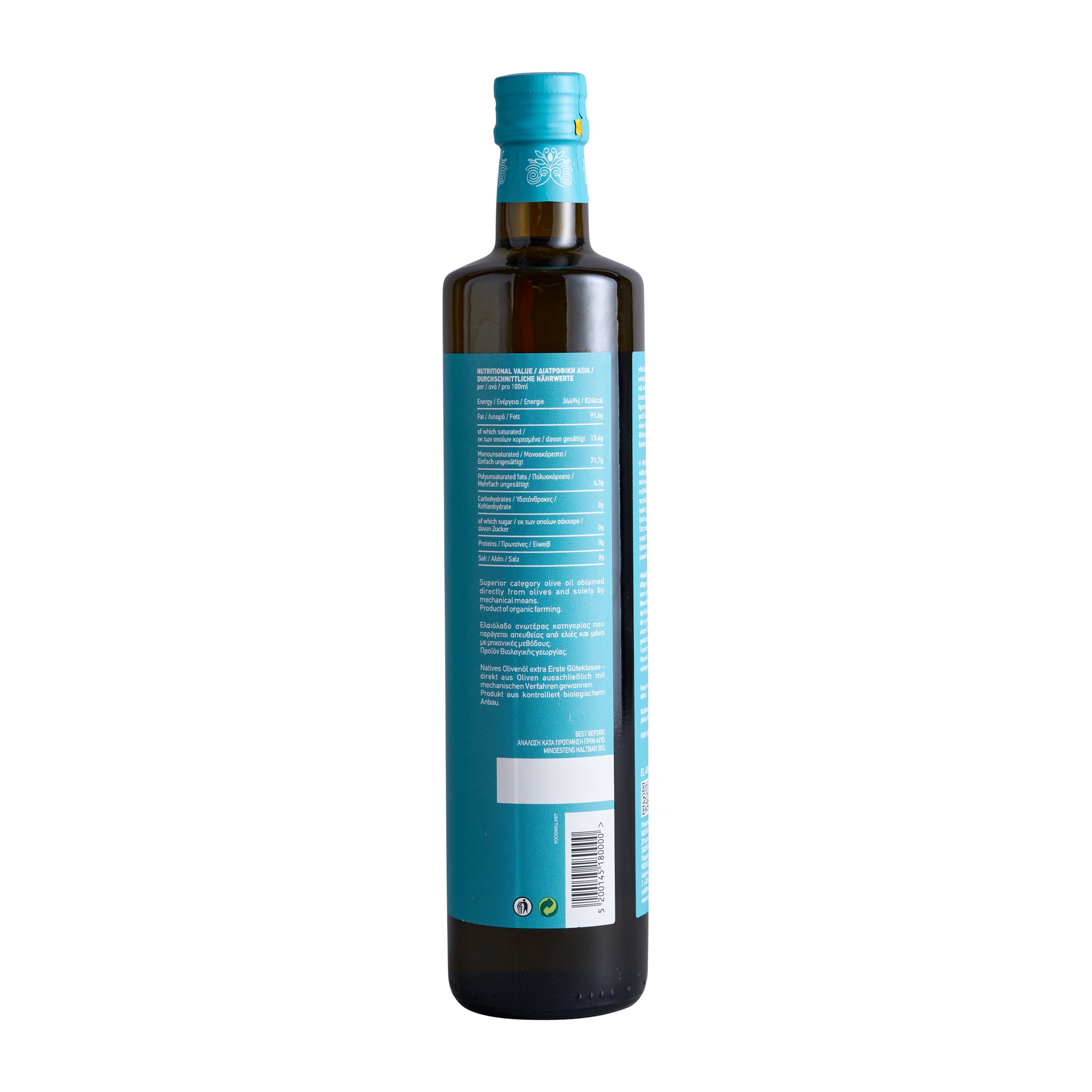 Bio 750 ml Olivenöl Extra Virgin Nostalgaia