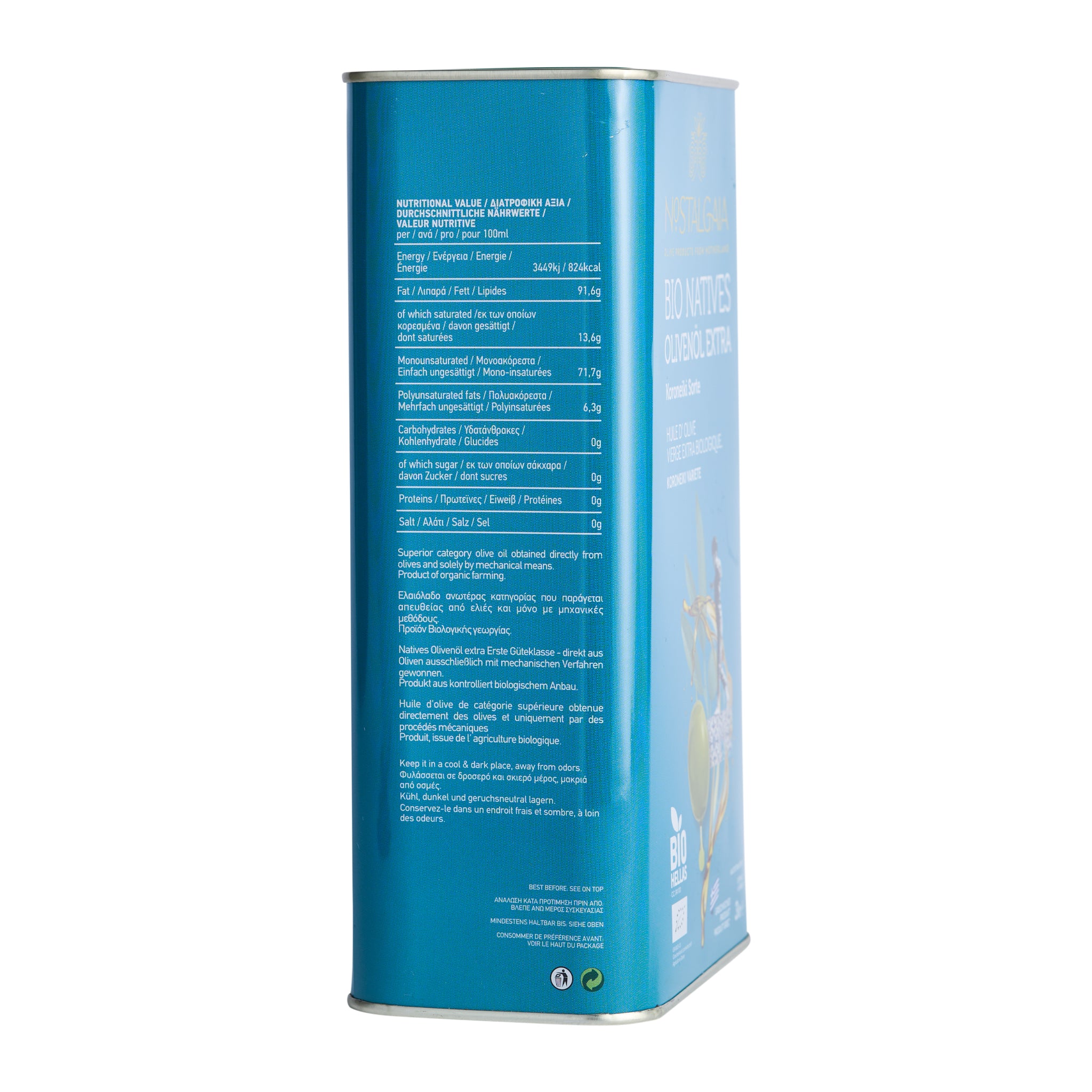 Bio Olivenöl Extra Nativ Nostalgaia 5,0 l