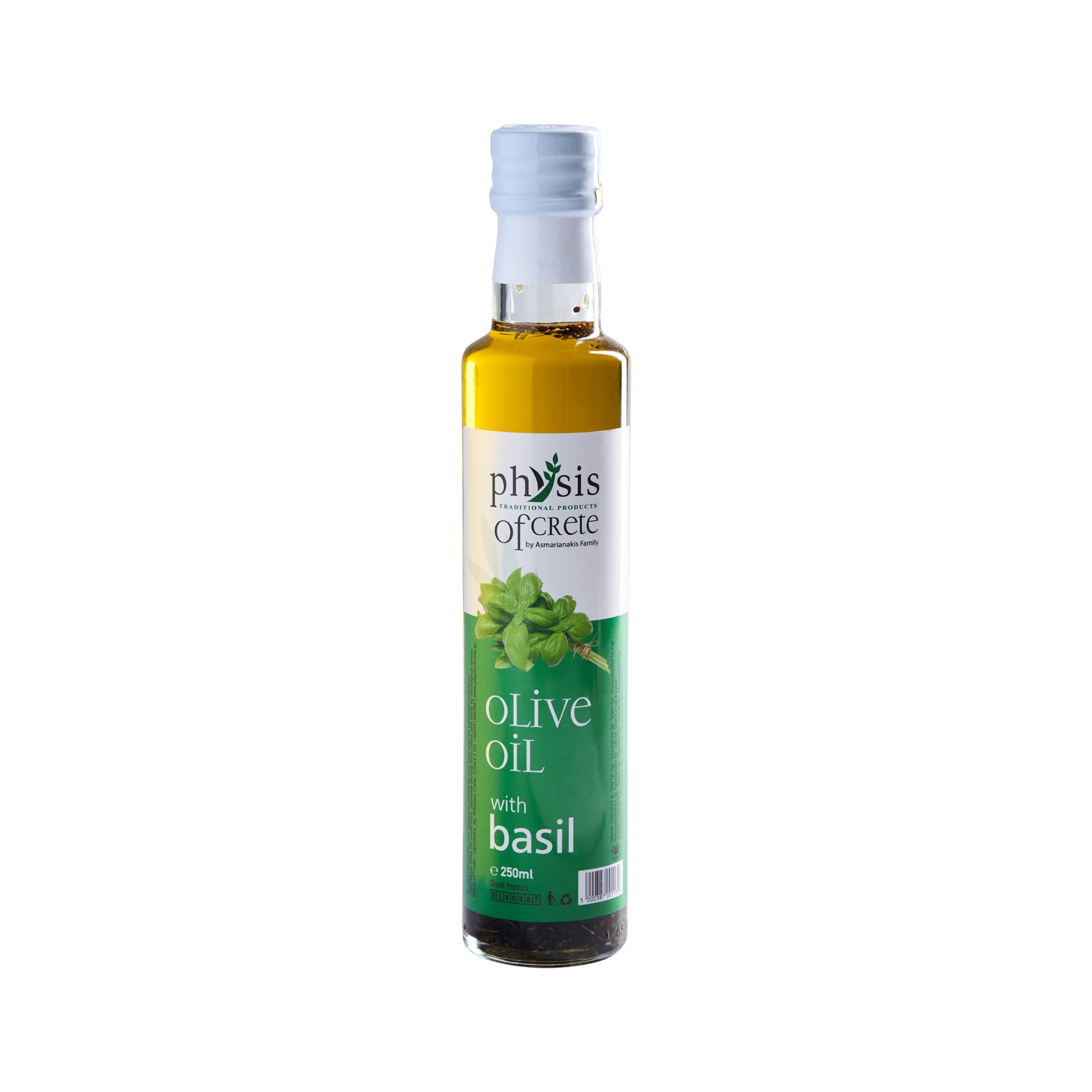 Olivenöl mit Basilikum physis of crete 250 ml