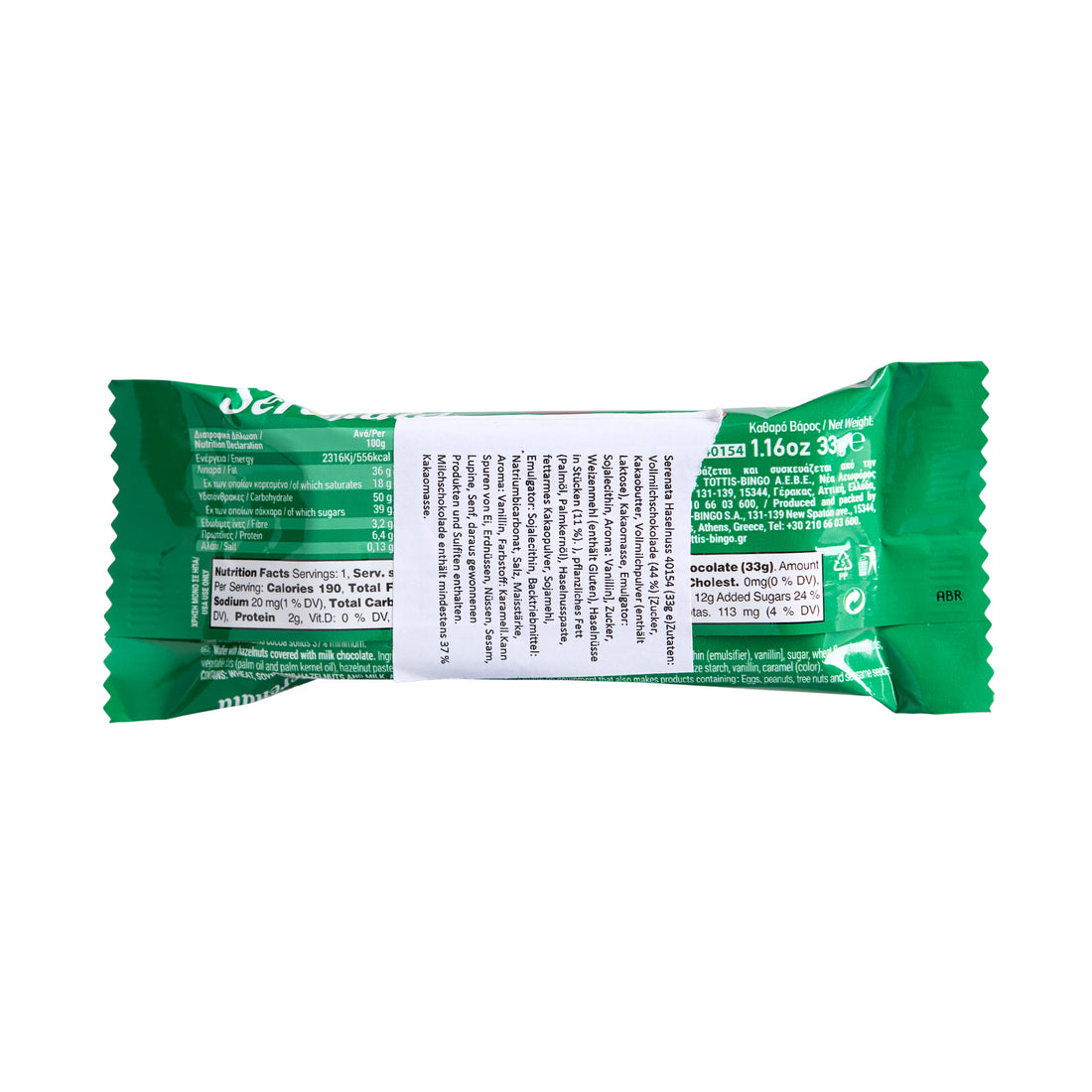 Serenata Haselnuss Tottis Bingo 33 g