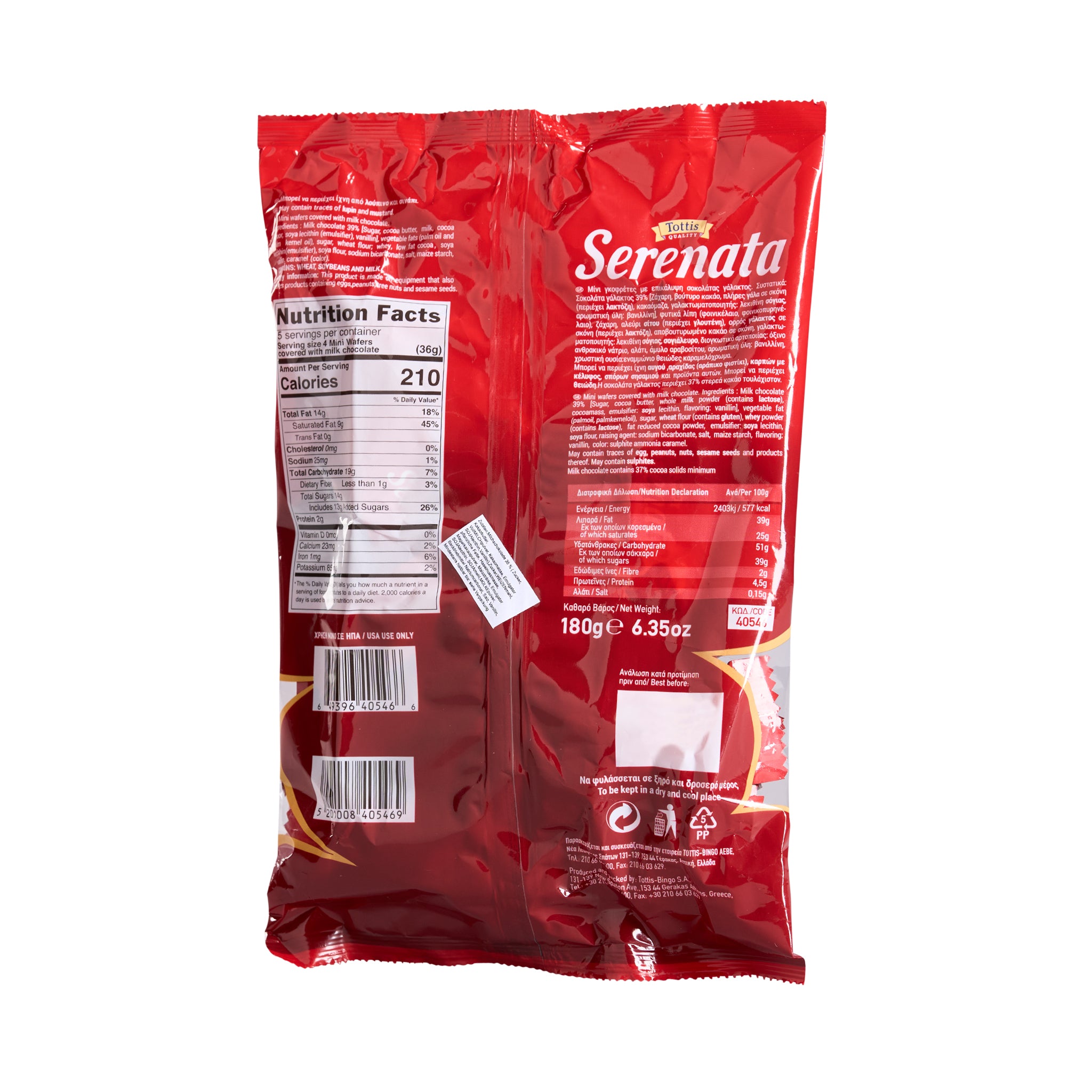 Serenata Minis Tottis Bingo 180 g
