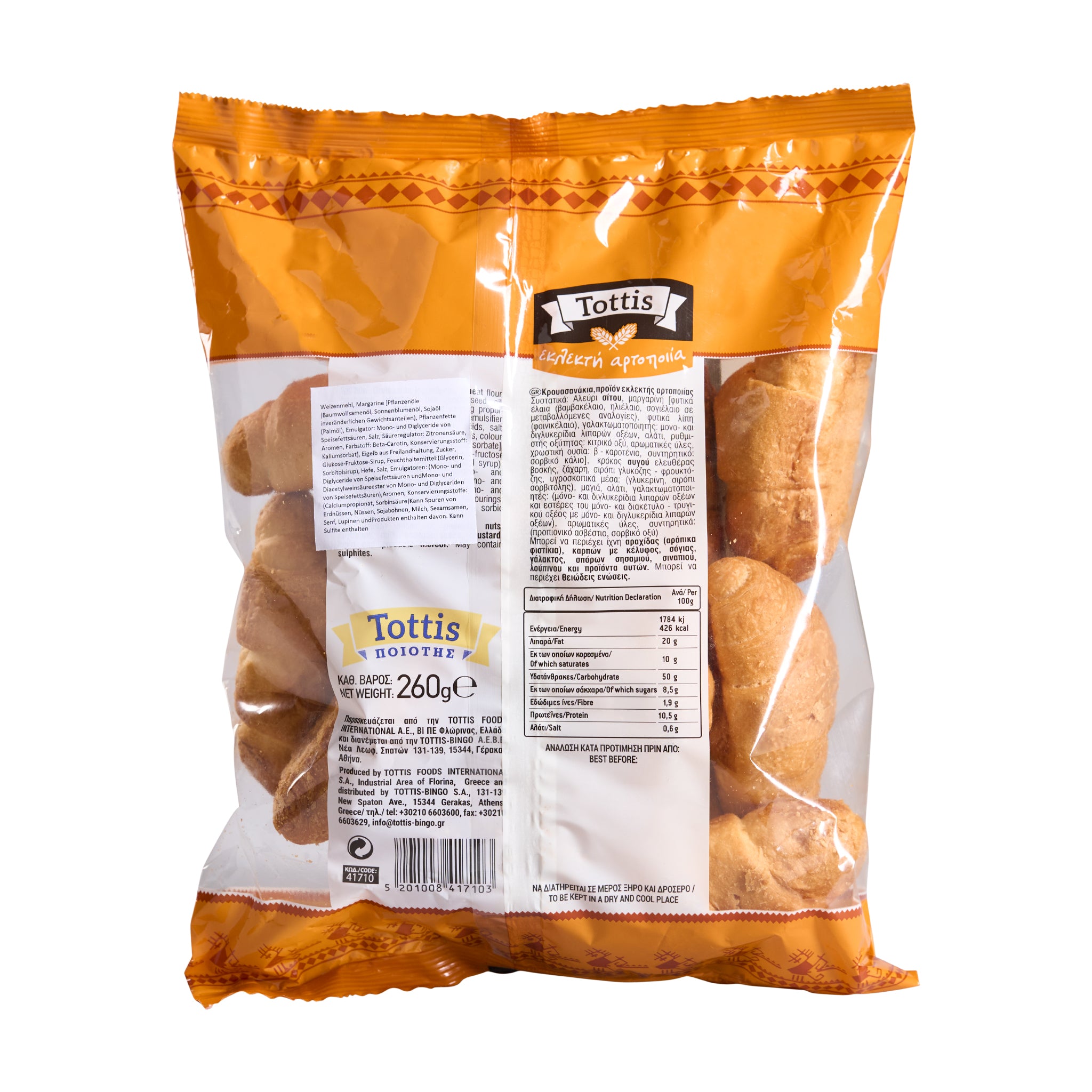 260 g Mini Croissant Tottis Bingo