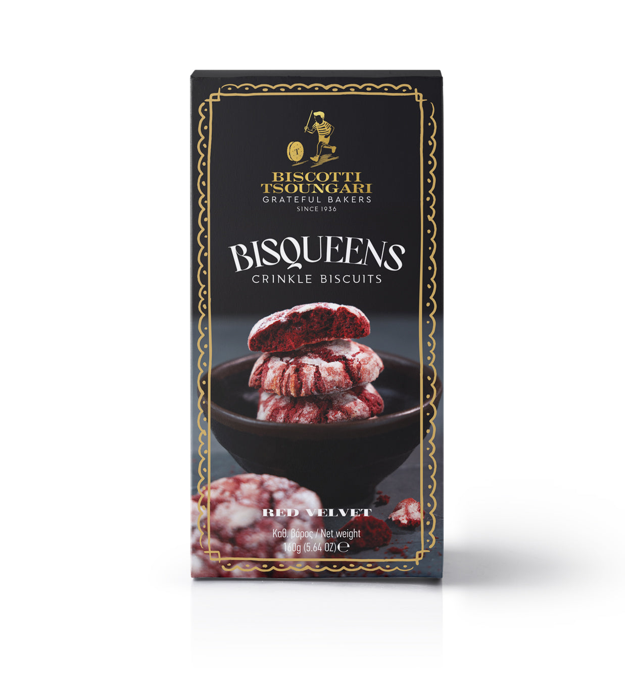 180 g Bisqueens Crinkle Red Velvet Kekse Biscotti