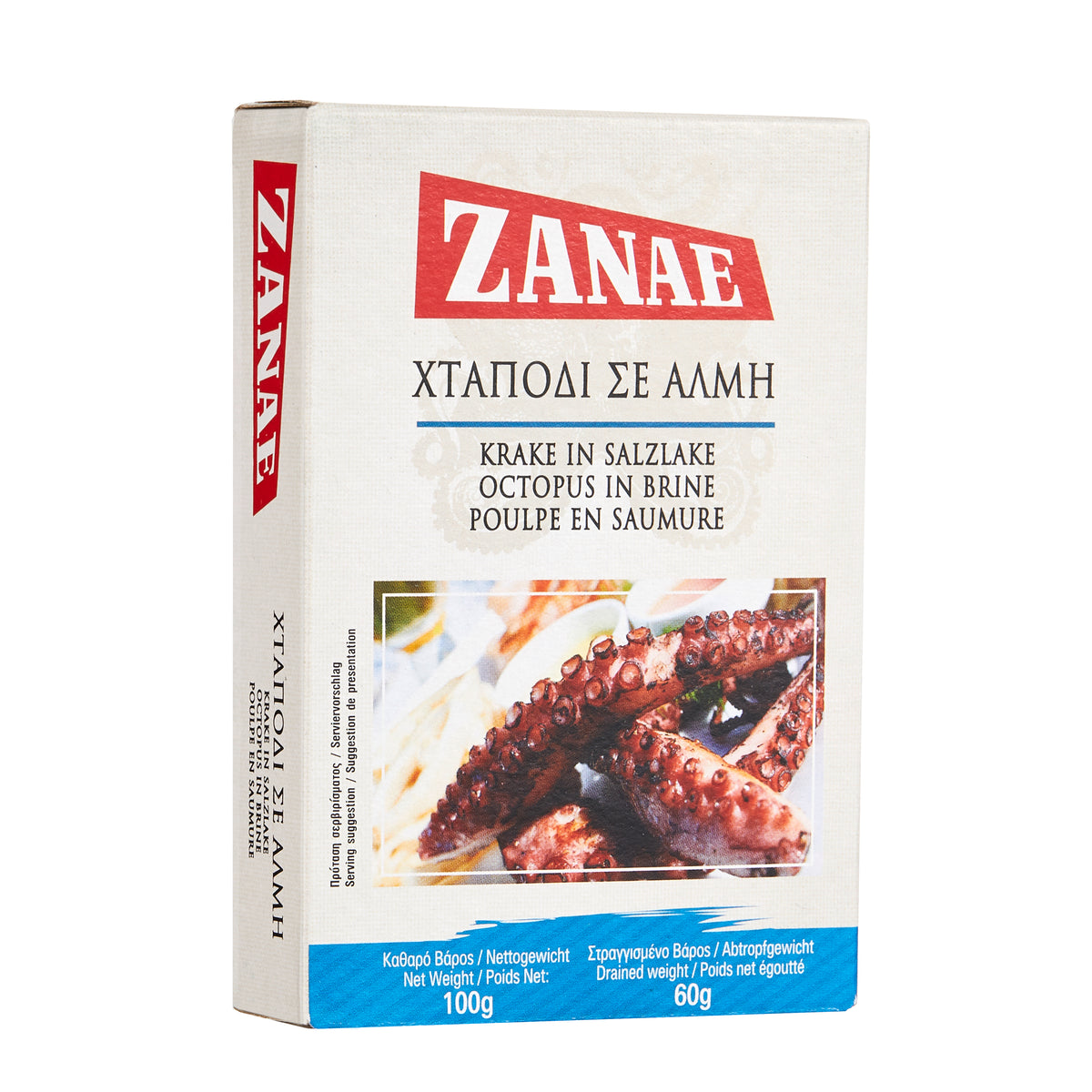 Oktopus Natur im eigenen Saft Zanae 100 g
