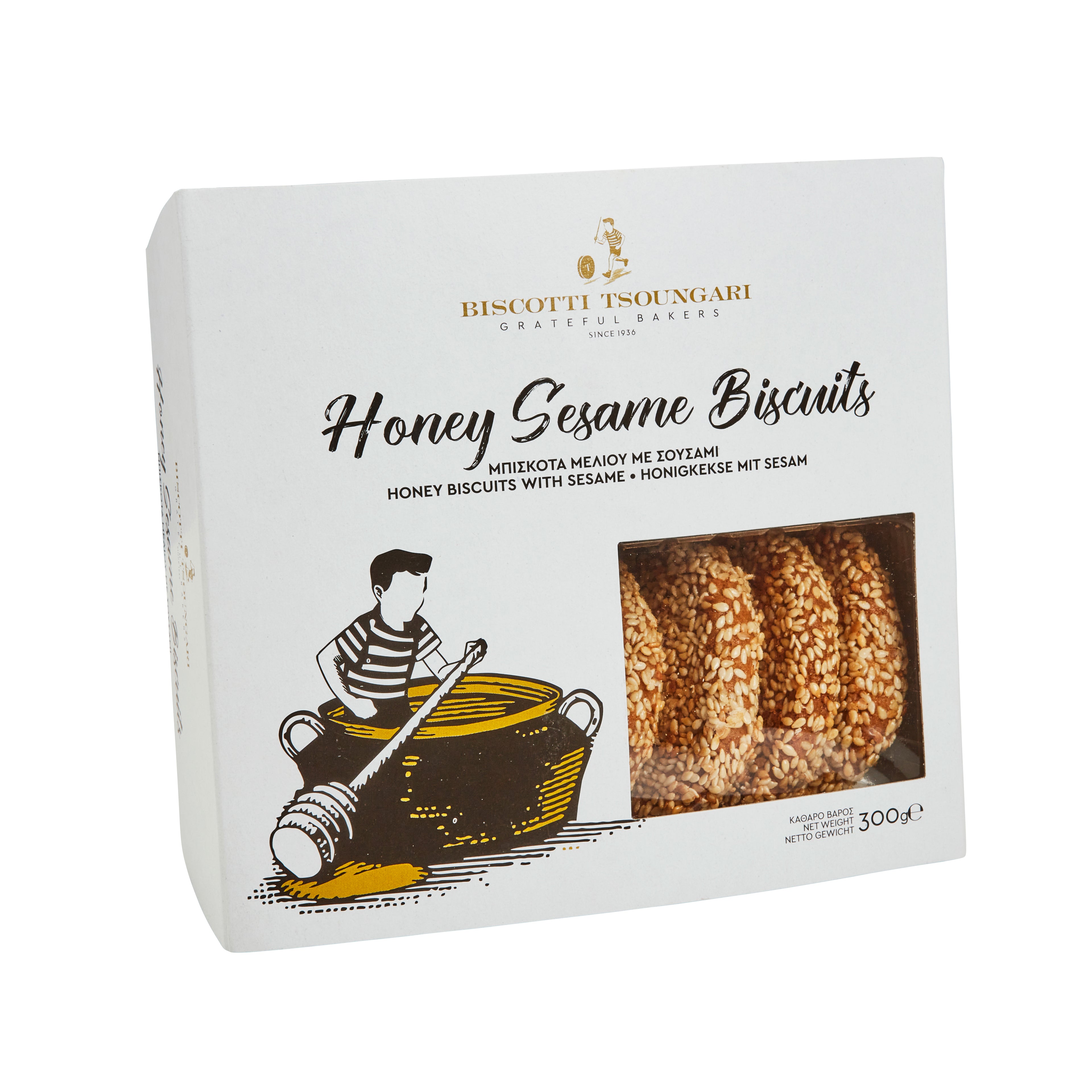 Biscotti Honigkekse mit Sesam 300 g