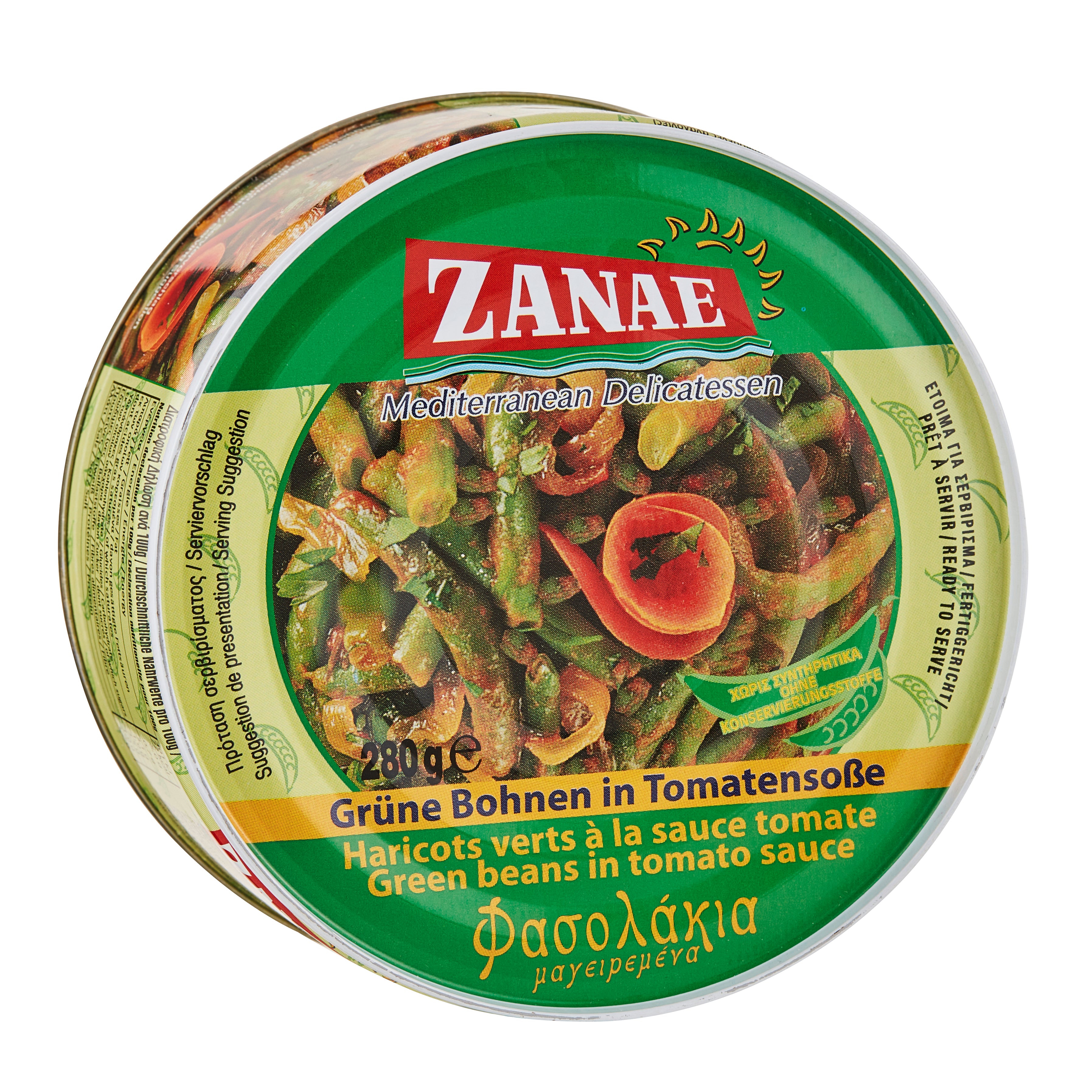 280 g Grüne Bohnen (Fasolakia) in Tomatensoße Zanae