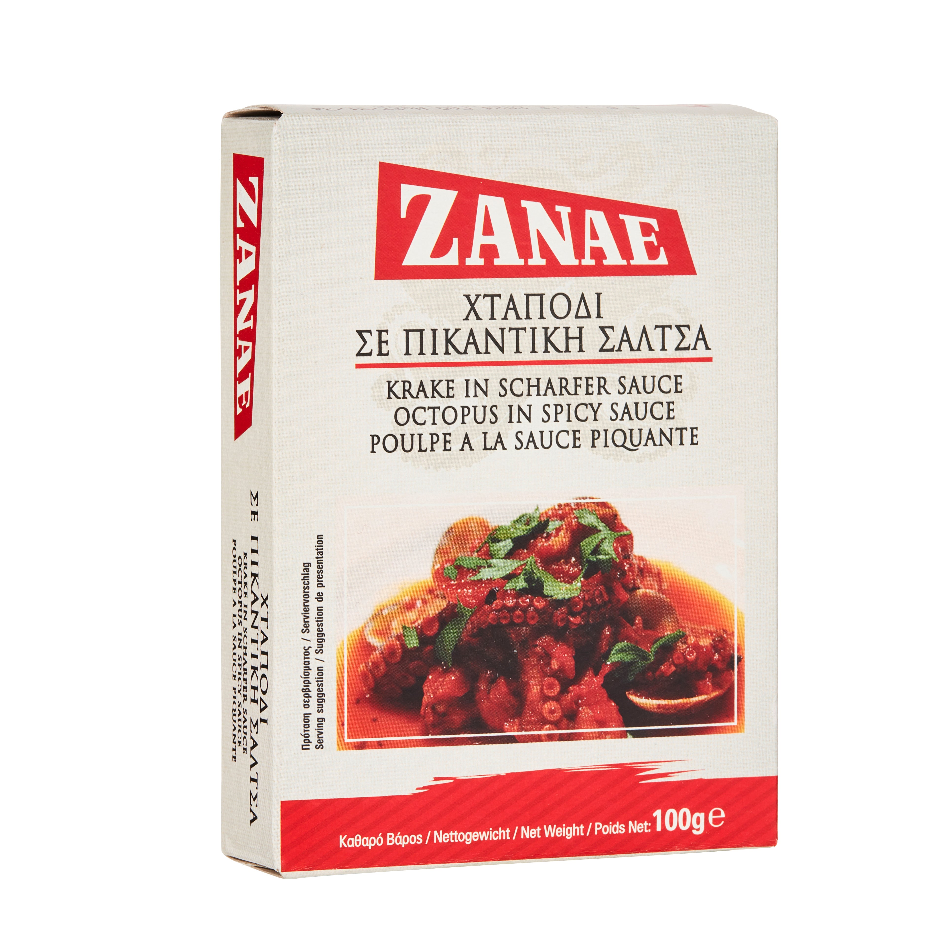Oktopus in pikanter Sauce Zanae 100 g