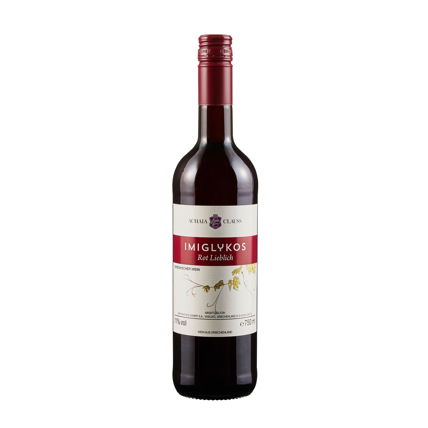 Imiglykos Achaia Clauss Rotwein lieblich 0,75 l