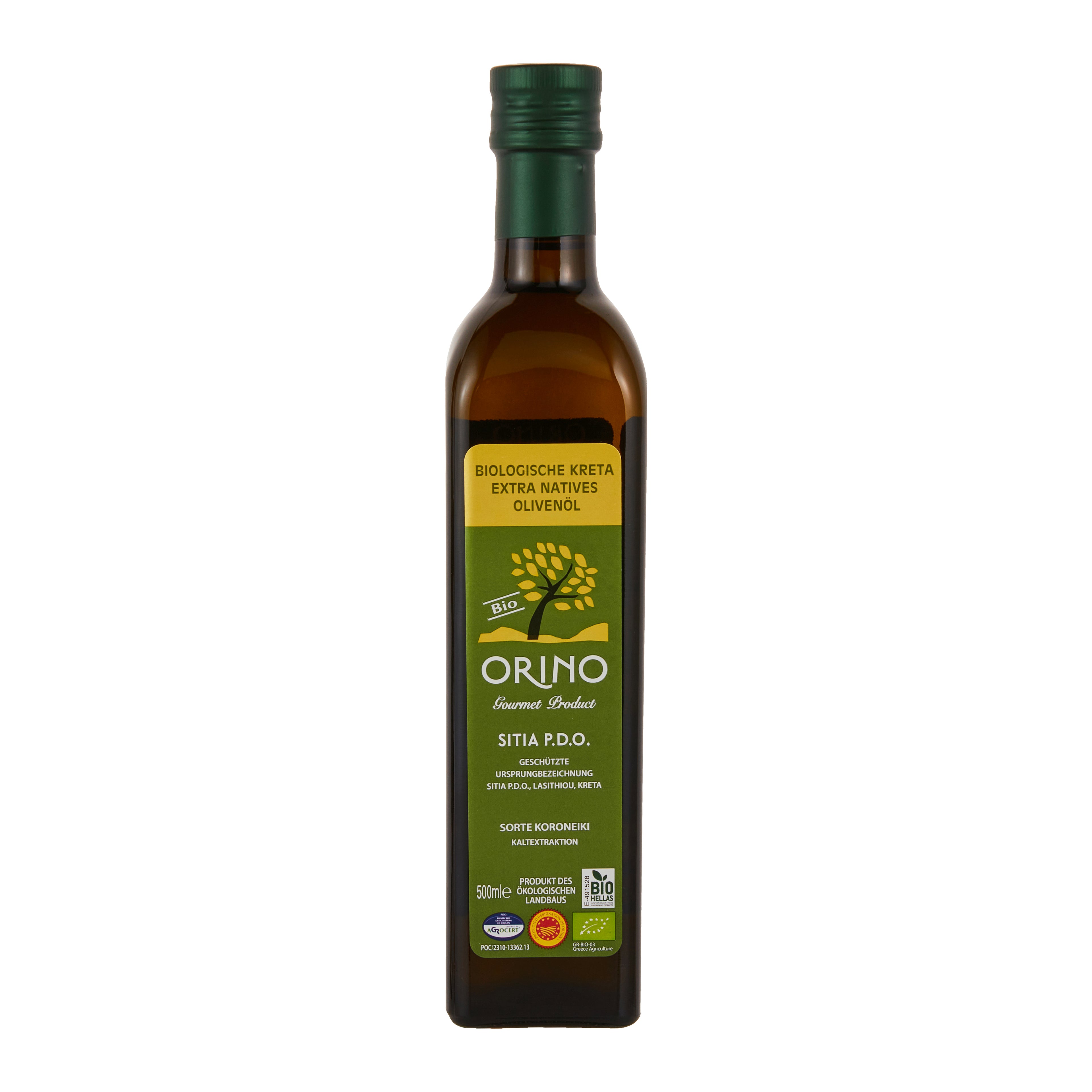 Olivenöl Orino BIO Extra Nativ P.D.O. Sitia Proistakis 0,5 l