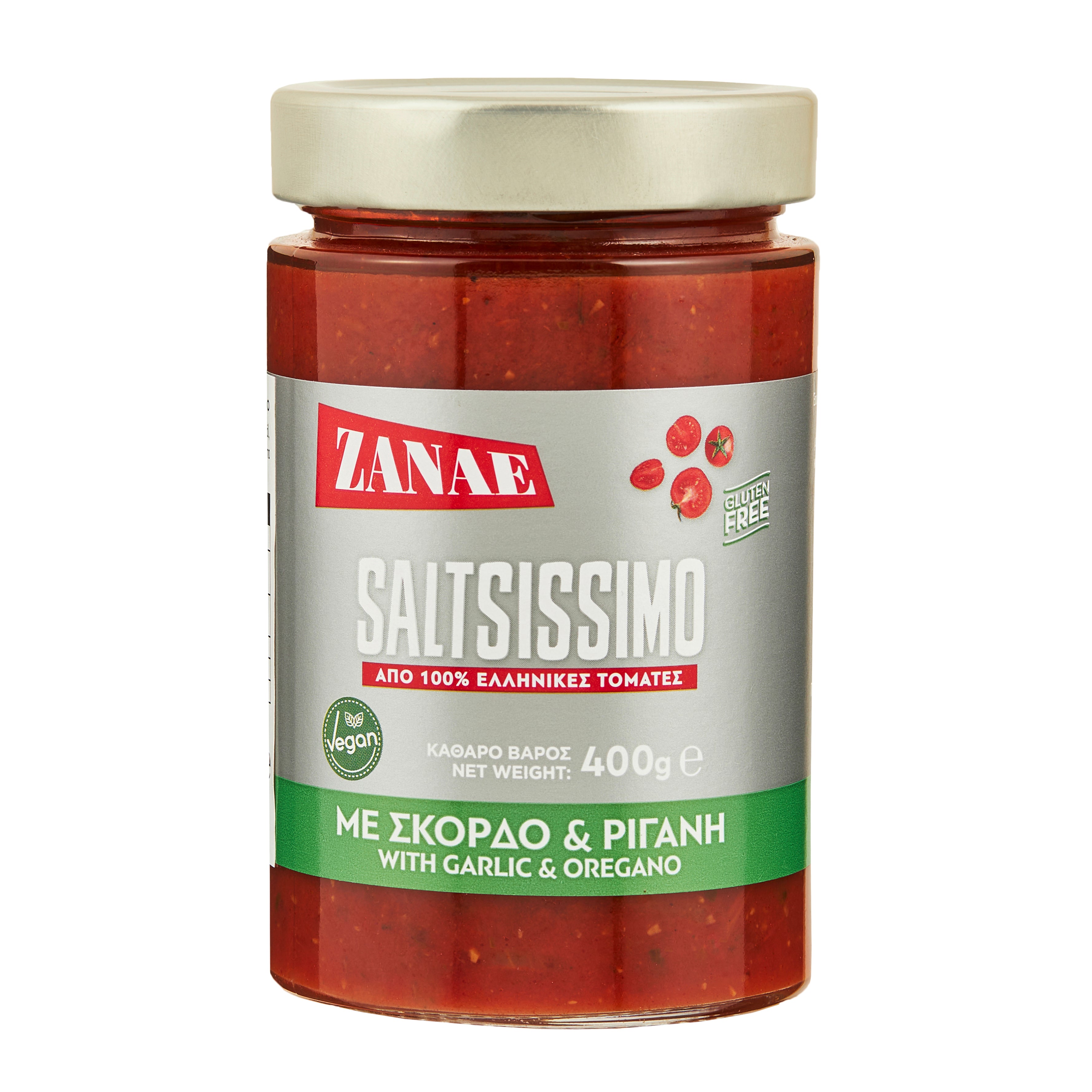 Tomatensauce mit Knoblauch - Oregano Zanae 400 g