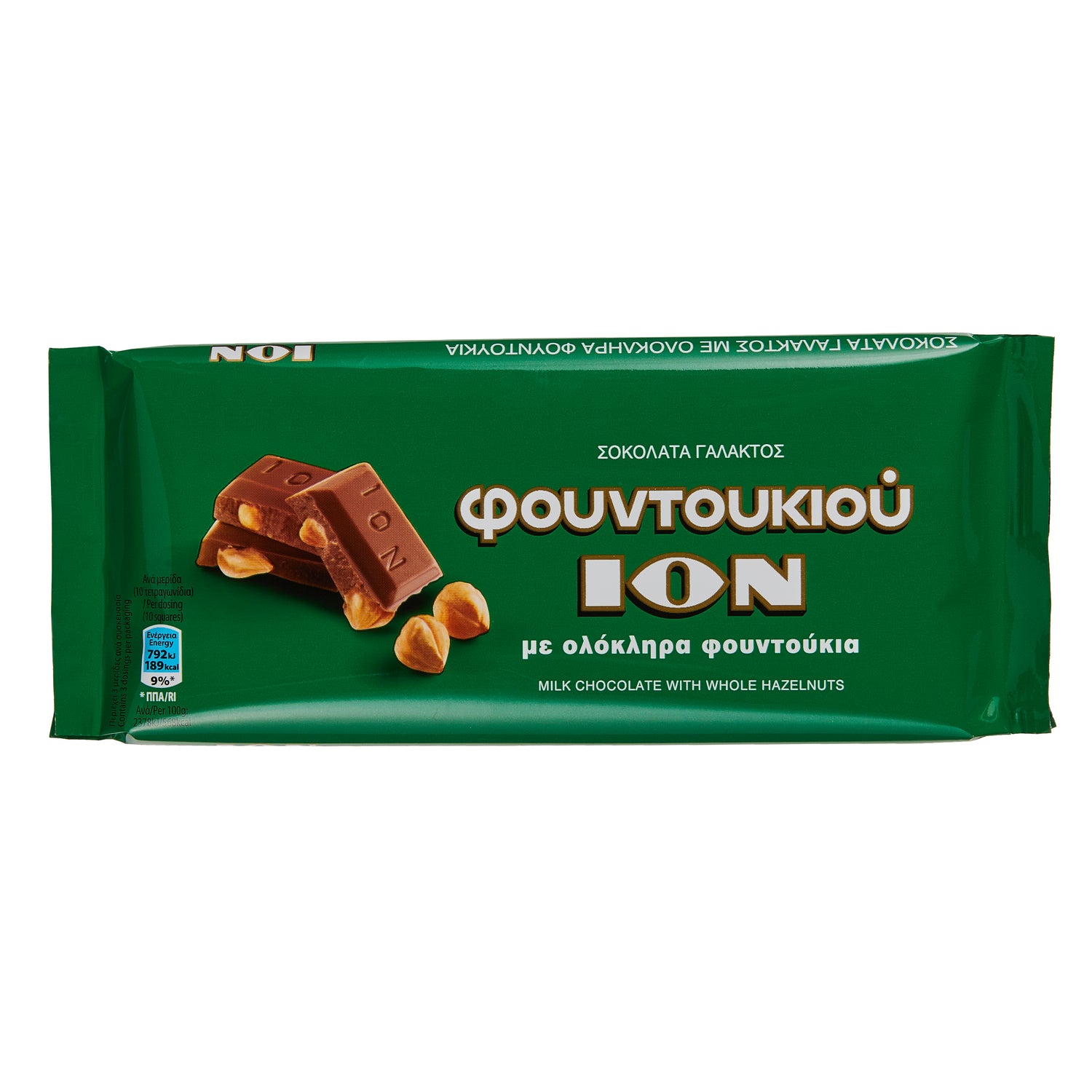 Schokolade mit Haselnuss ION 200 g