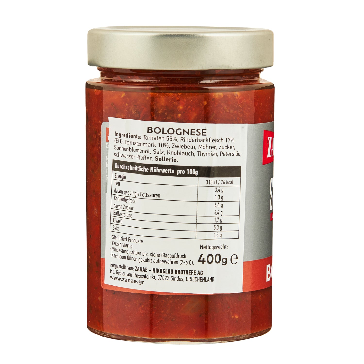 Zanae Tomatensauce Bolognese 400 g