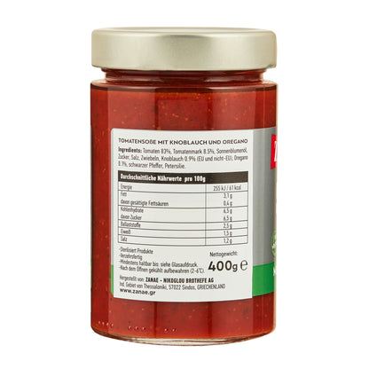 Tomatensauce mit Knoblauch - Oregano Zanae 400 g