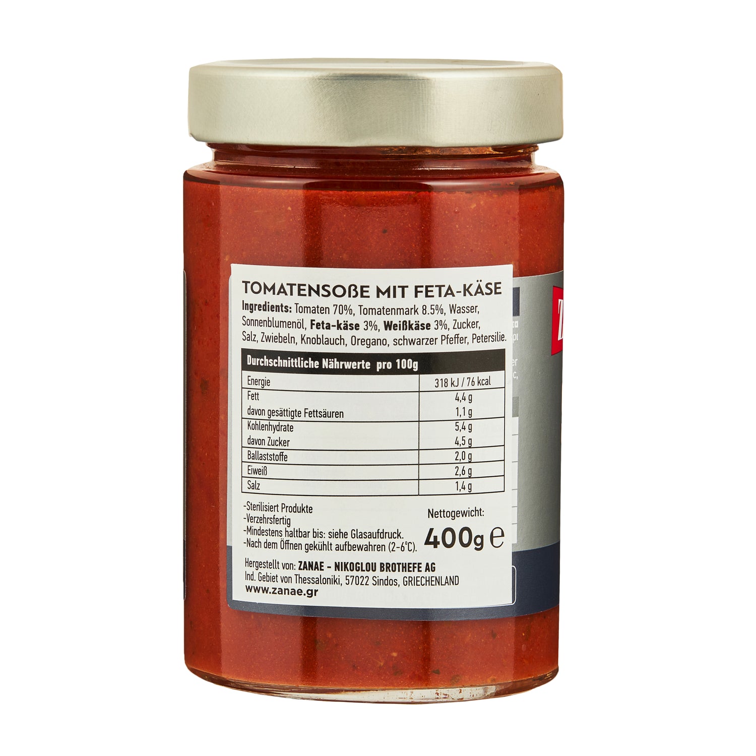 Tomatensauce mit Feta Zanae 400 g