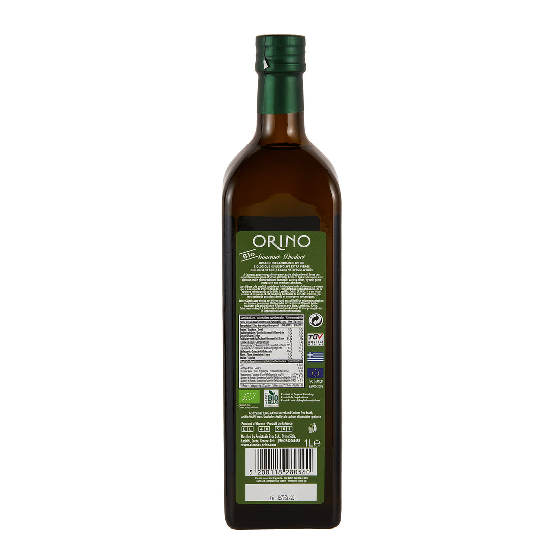 Olivenöl Orino BIO Extra Nativ P.D.O. Sitia Proistakis 1 l